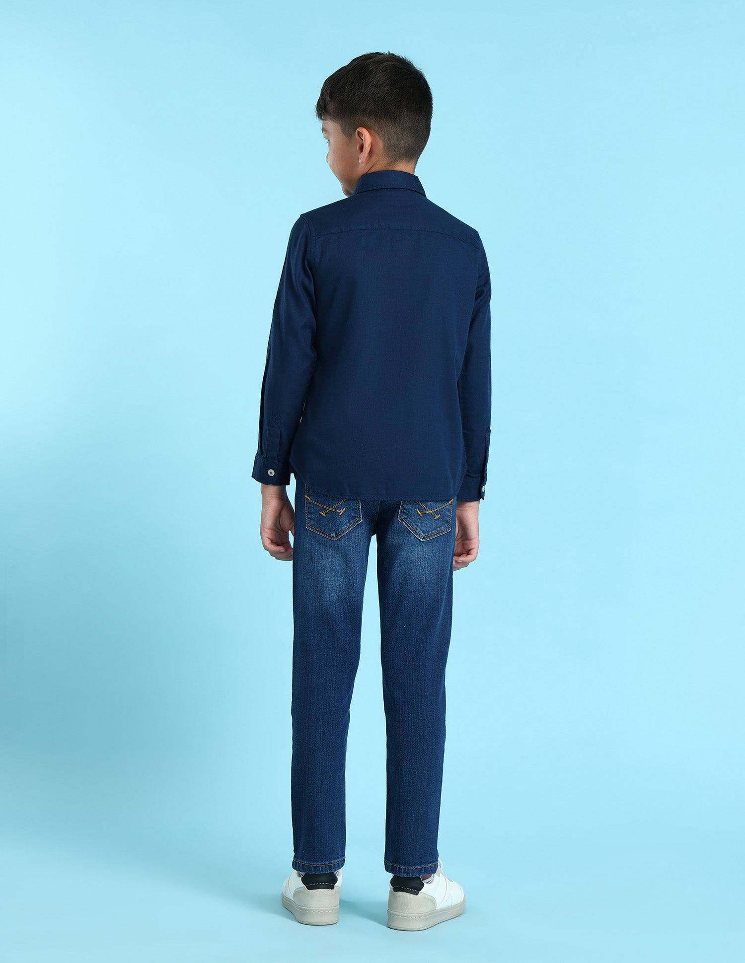 Button Down Collar Solid Shirt Navy - U.S. POLO ASSN. | Large