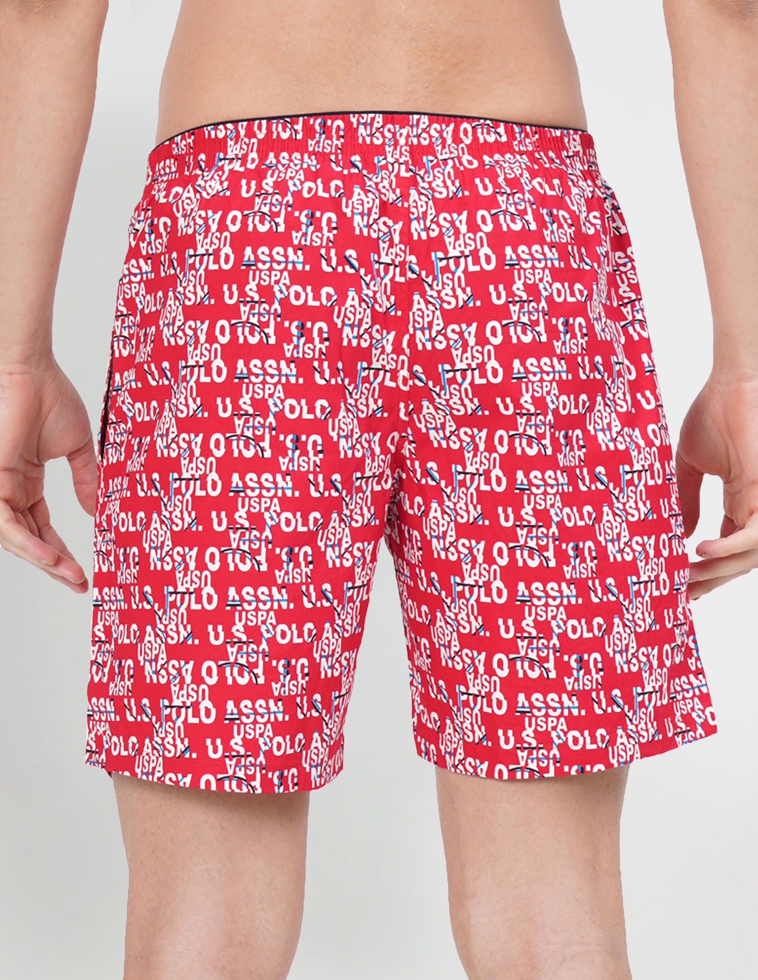 Relaxed Fit Printed IYAB Boxers - Pack Of 1 Red - U.S. POLO ASSN. | Large