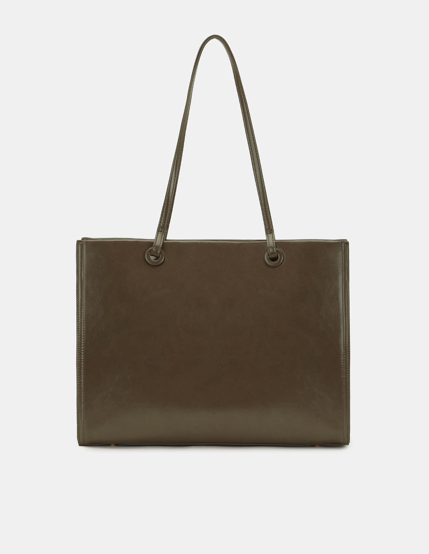 Women Bria Solid Tote Bag with Multipurpose Compartment Dark Grey - U.S. POLO ASSN. | Large