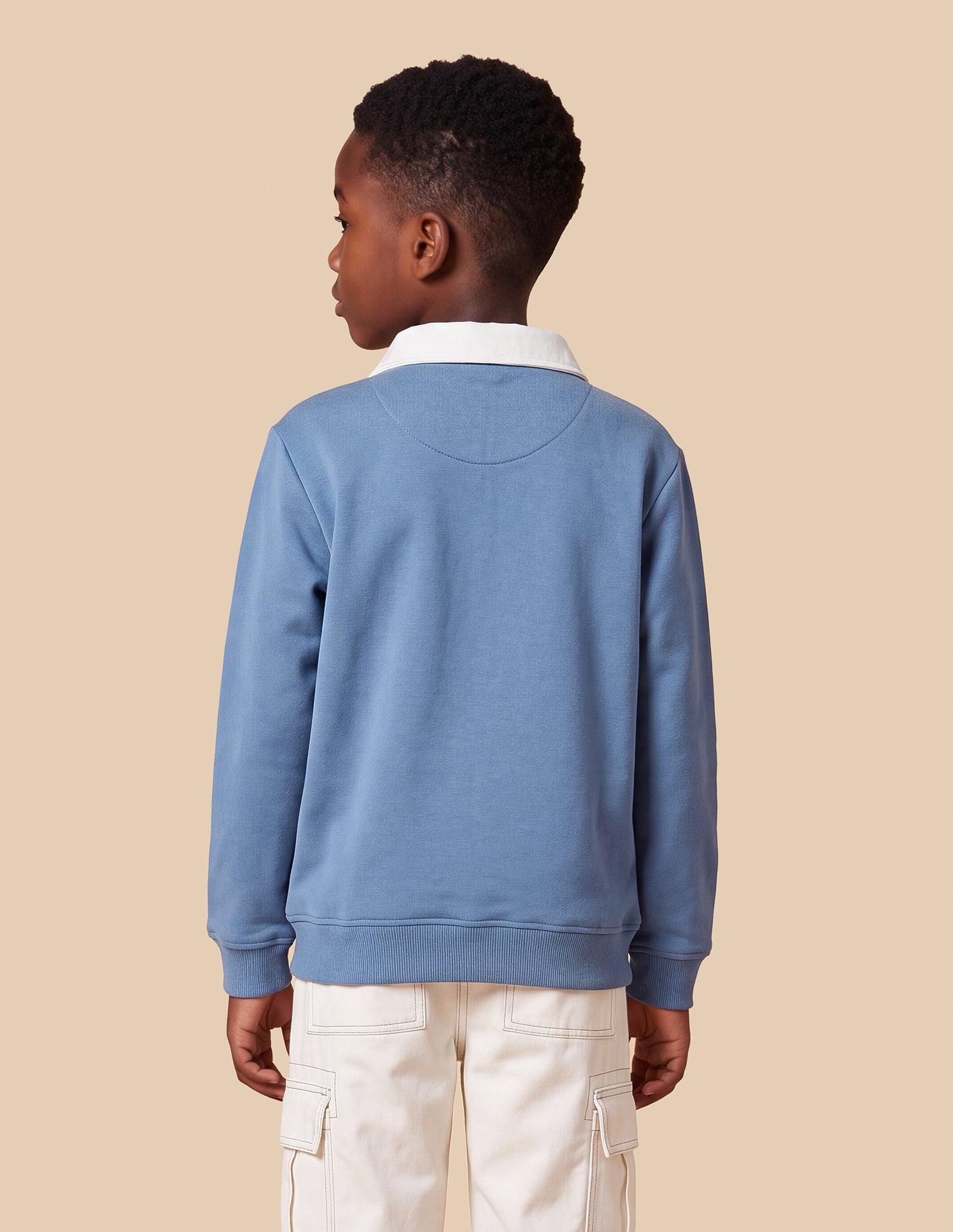 Solid Regular Fit Sweatshirt Light Blue - U.S. Polo Assn. India | Large