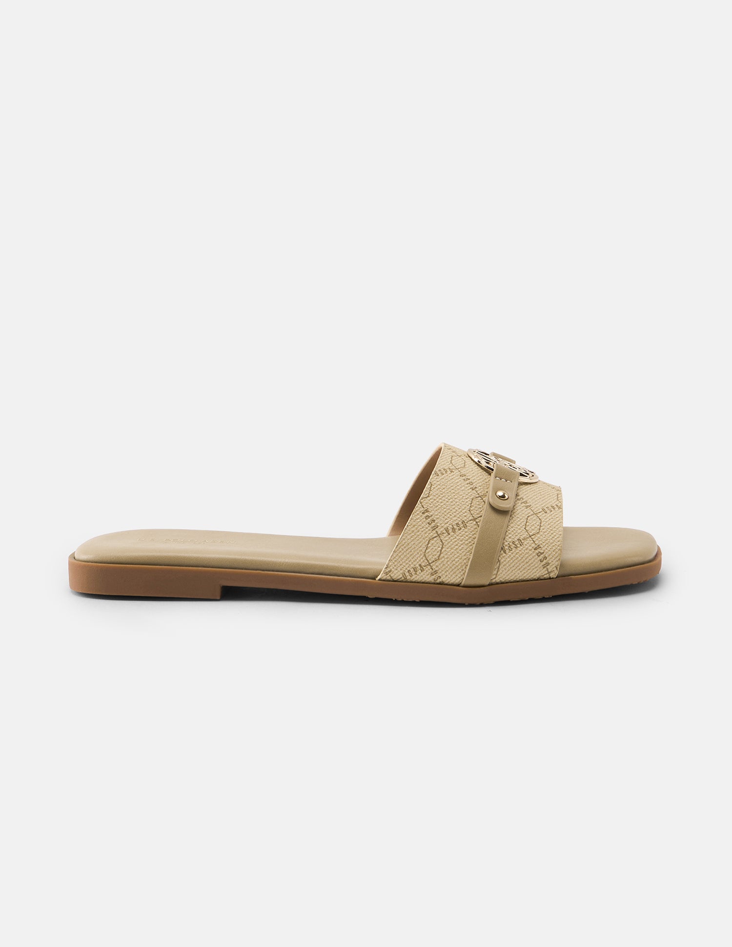 Monogram Adara Sandals Beige - U.S. Polo Assn. India | Large