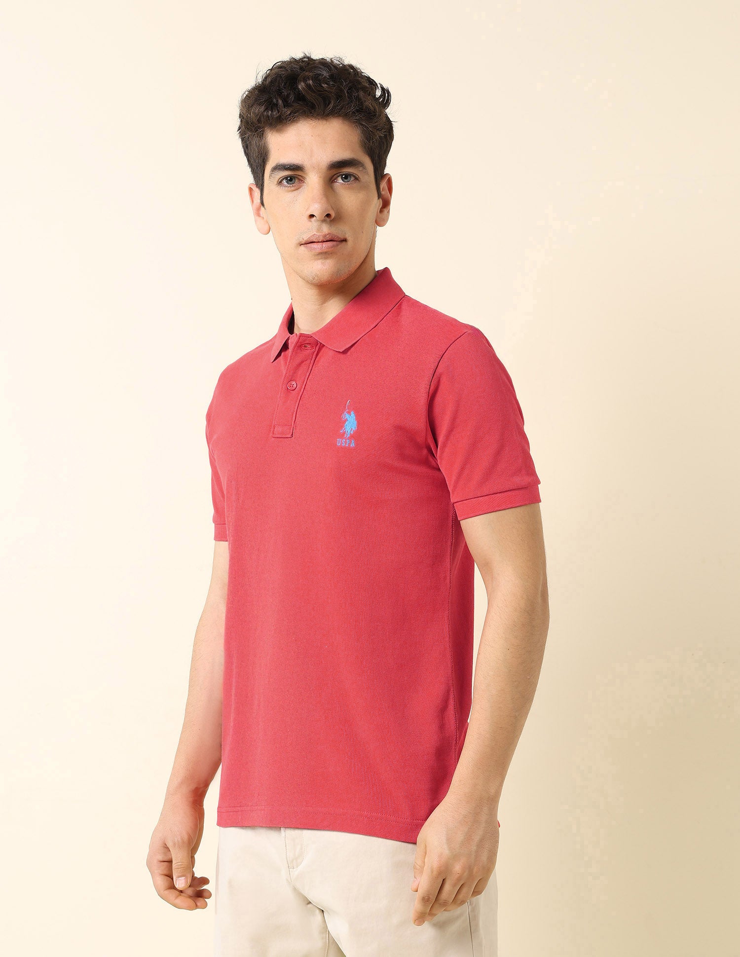 Solid Core Polo Shirt Dark Orange - U.S. POLO ASSN. | Large