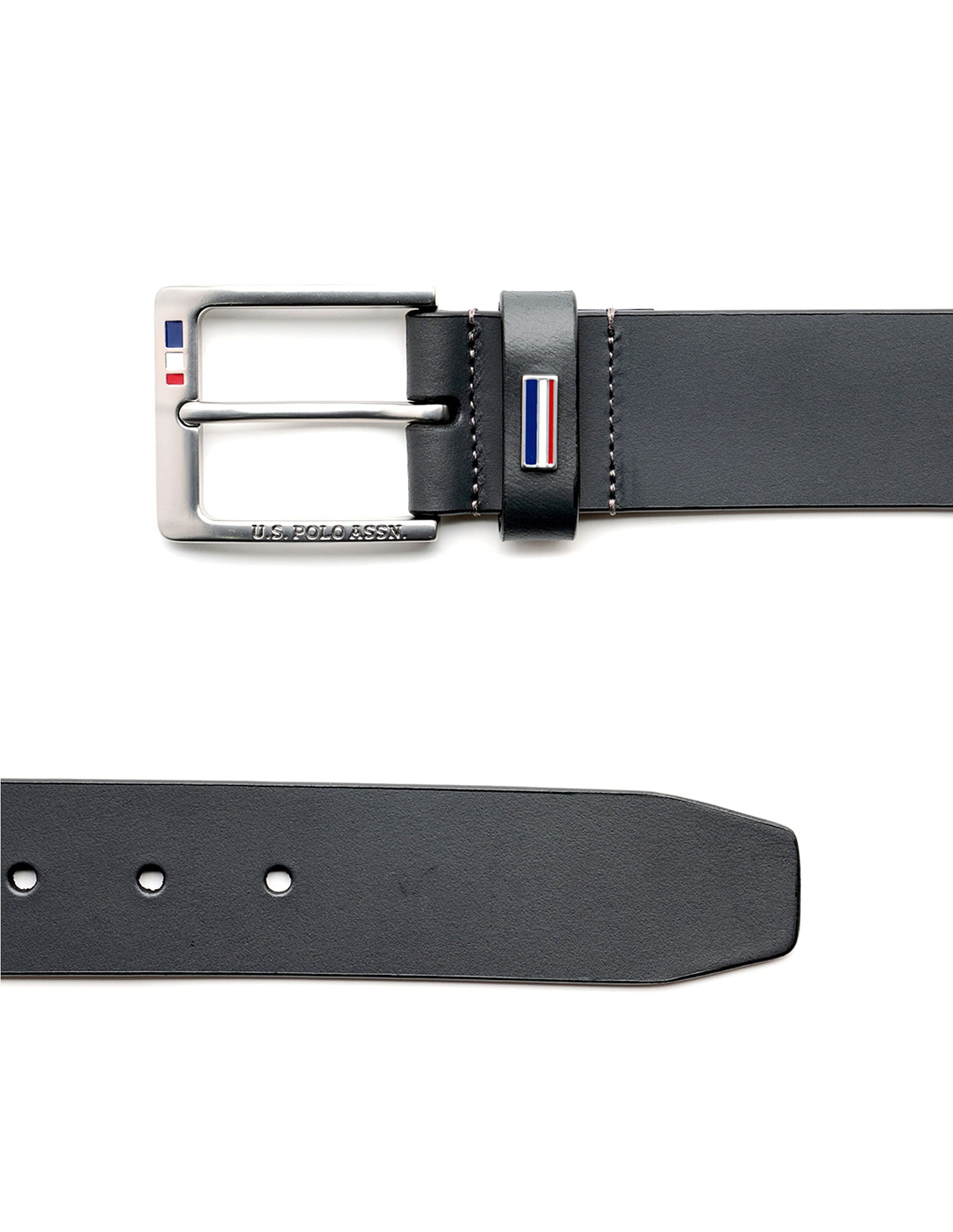 Men Supermont Leather Belt Grey - U.S. POLO ASSN. | Large