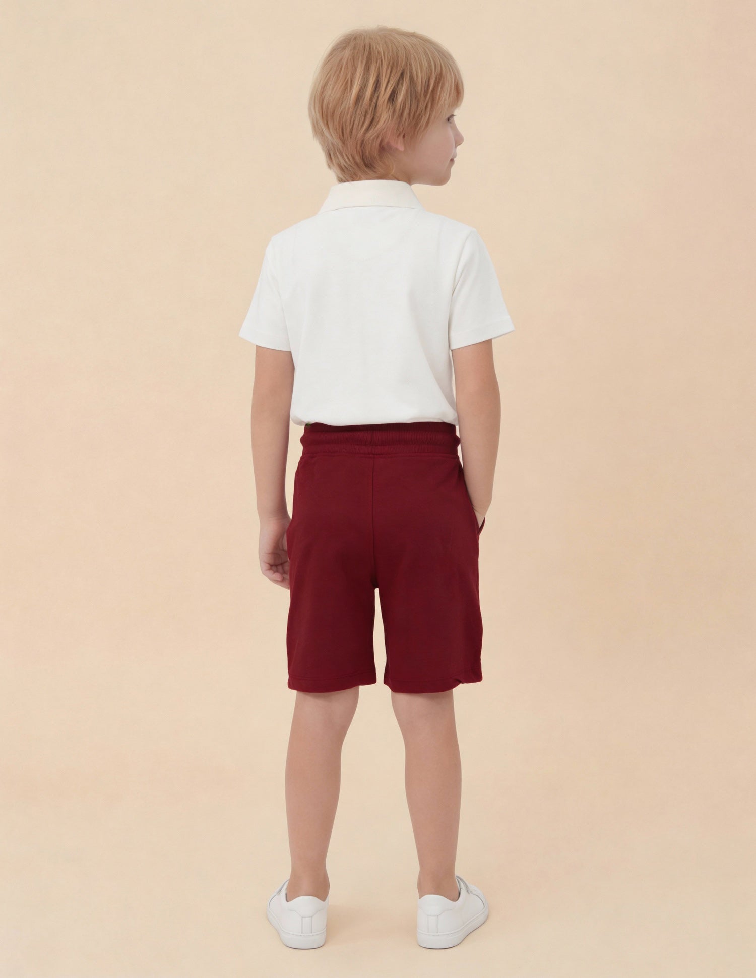 Boys Brand Printed Regular Fit Shorts Red - U.S. Polo Assn. India | Large