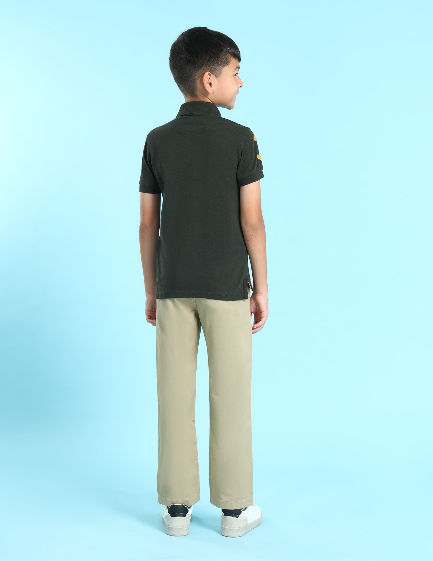 Boys Solid Polo Shirt Olive - U.S. POLO ASSN. | Large