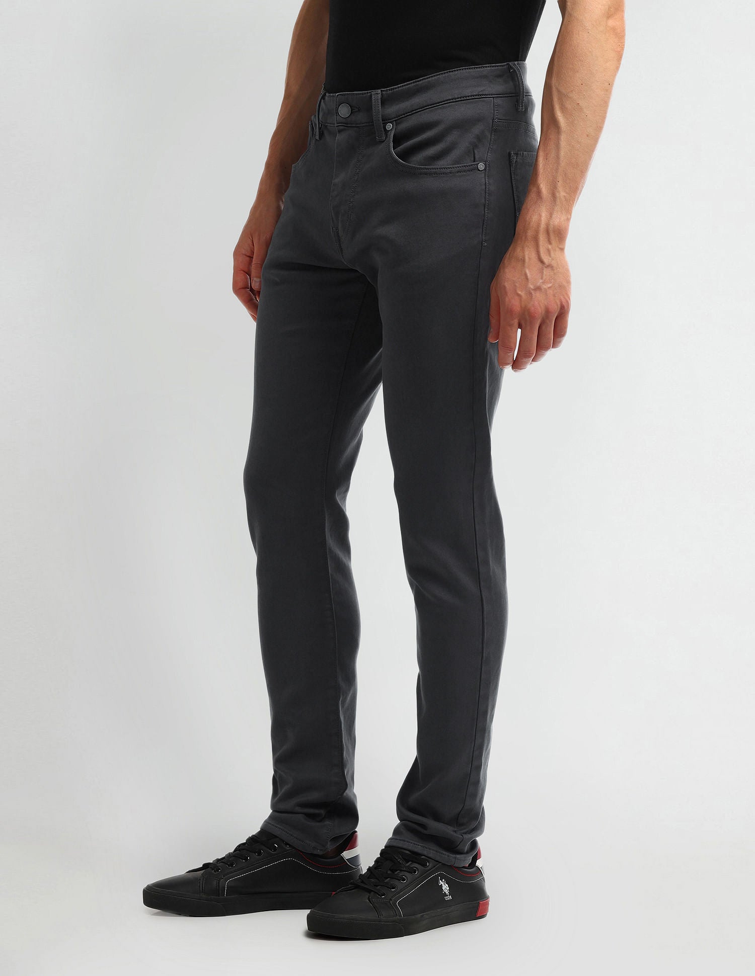 Slim Tapered Grey Jeans Grey - U.S. POLO ASSN. | Large