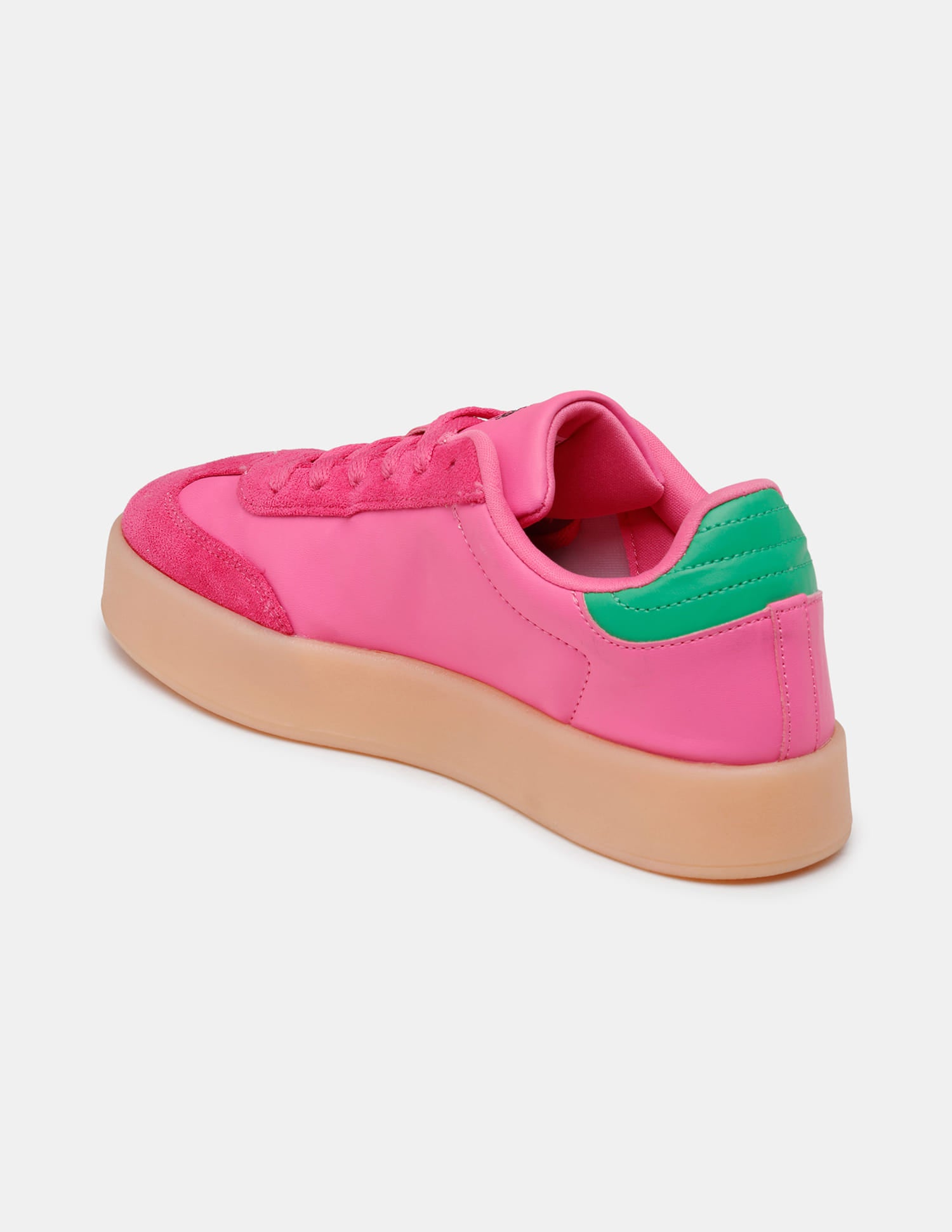 Women Sorrel Lace Ups Colourblocked Sneakers Dark Pink - U.S. Polo Assn. India | Large