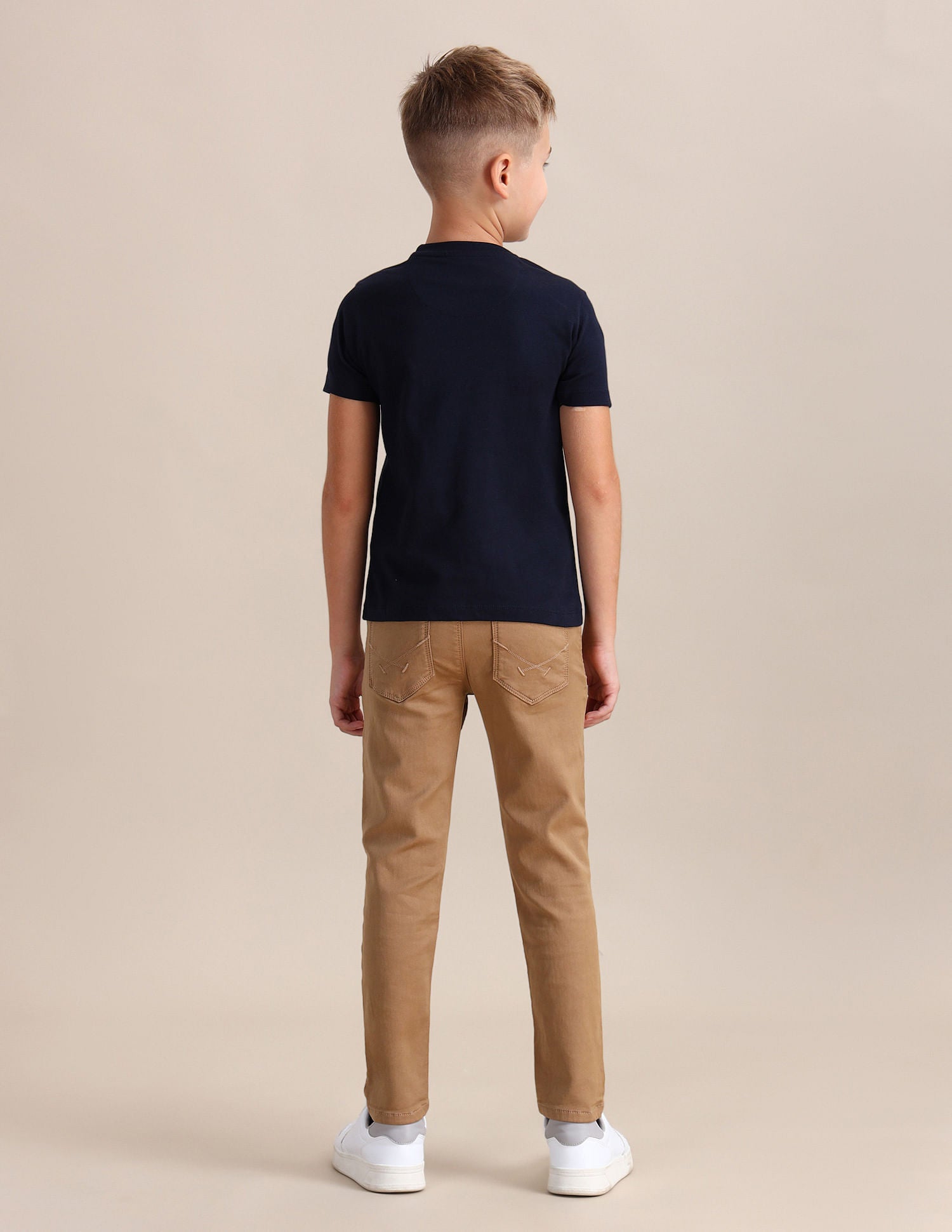 Boys Brand Print Regular Fit T-shirt Navy - U.S. POLO ASSN. | Large