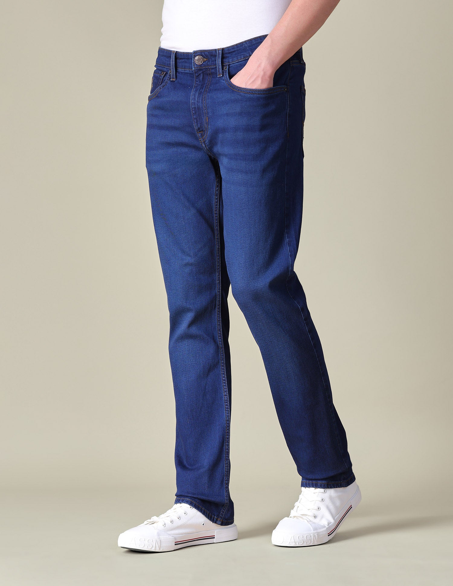 Slim Straight Fit Blue Jeans Dark Indigo - U.S. POLO ASSN. | Large