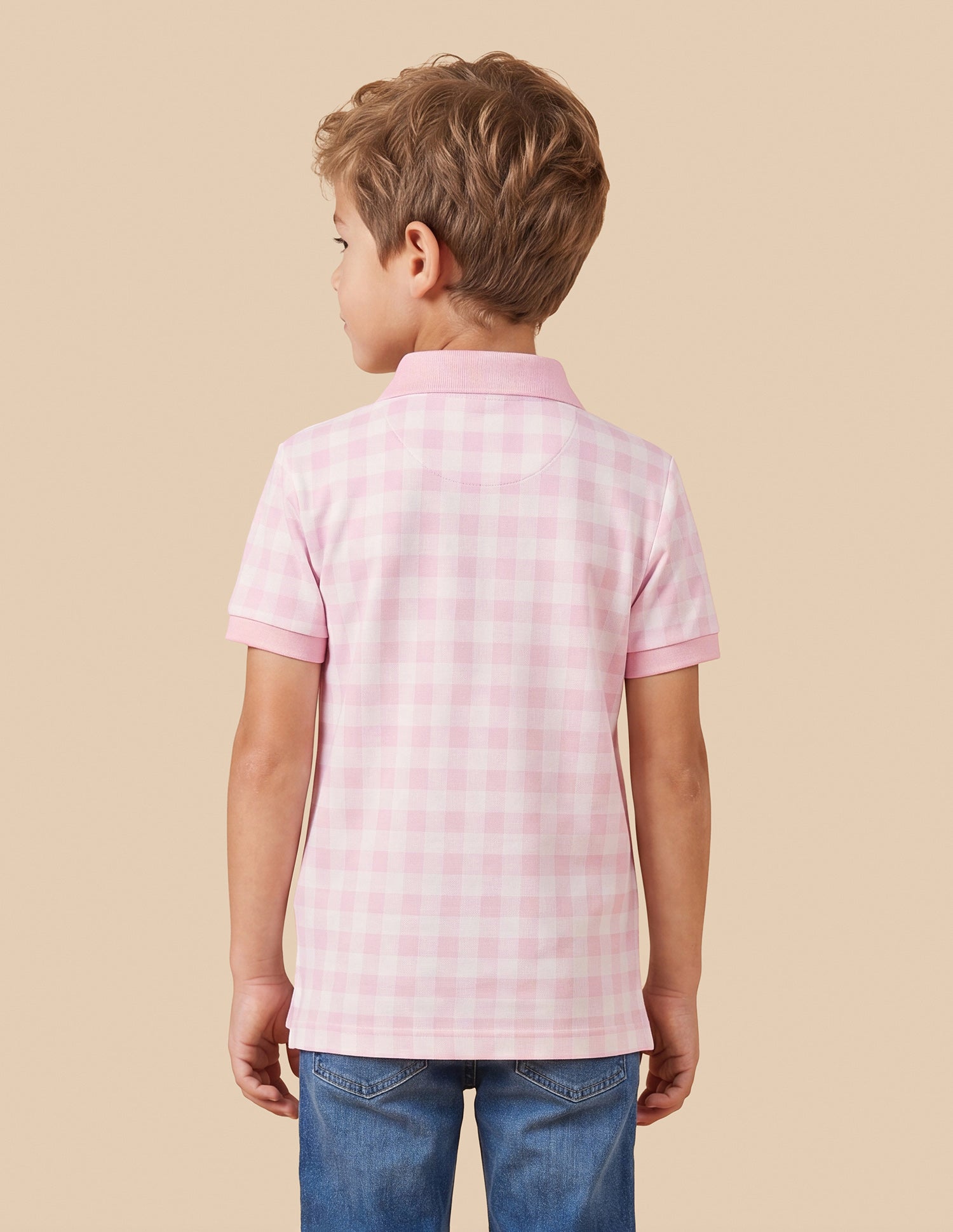 Checked Regular Fit Polo Shirt Light Pink - U.S. Polo Assn. India | Large
