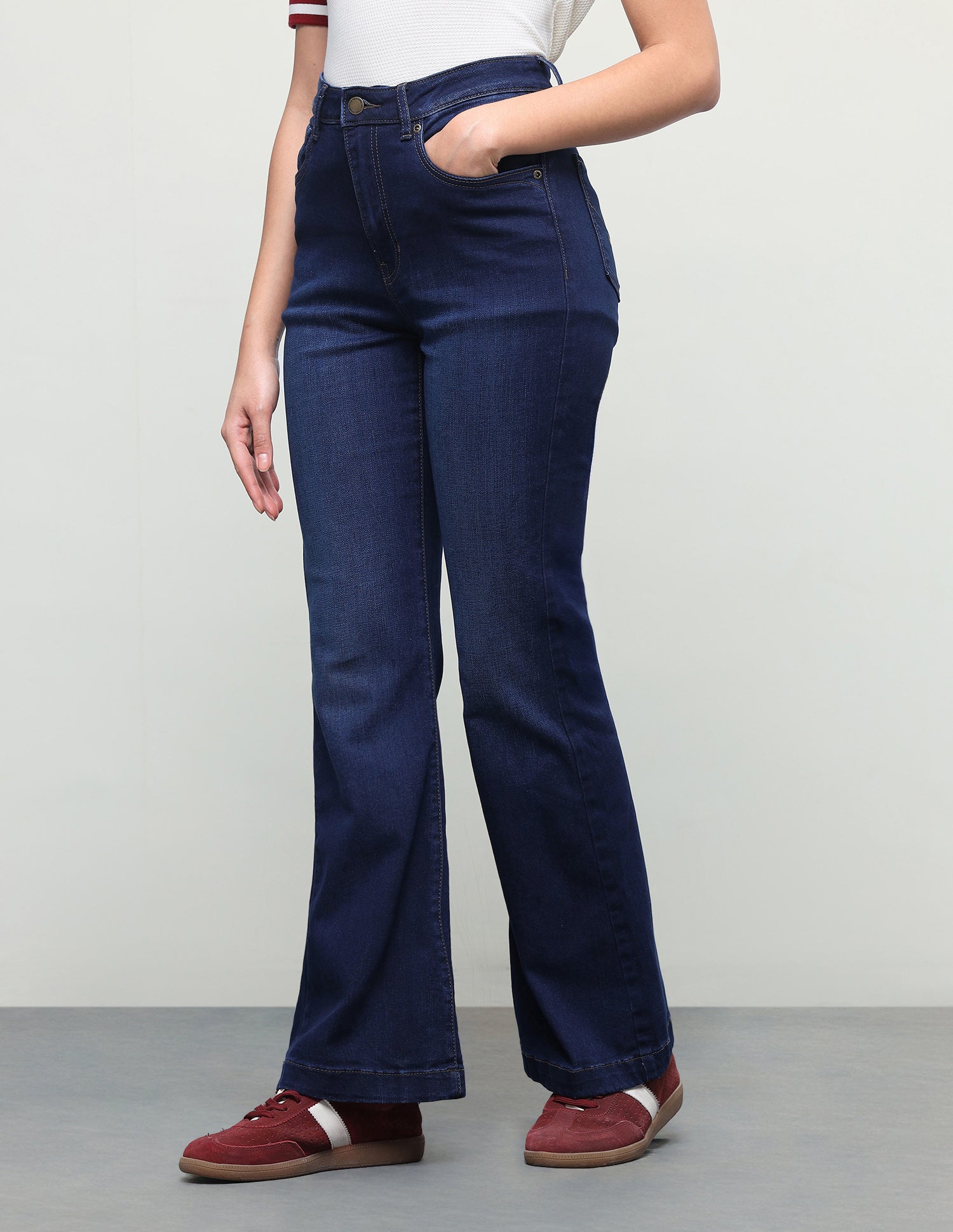 Bootcut Fit Blue Jeans Dark Blue - U.S. Polo Assn. India | Large