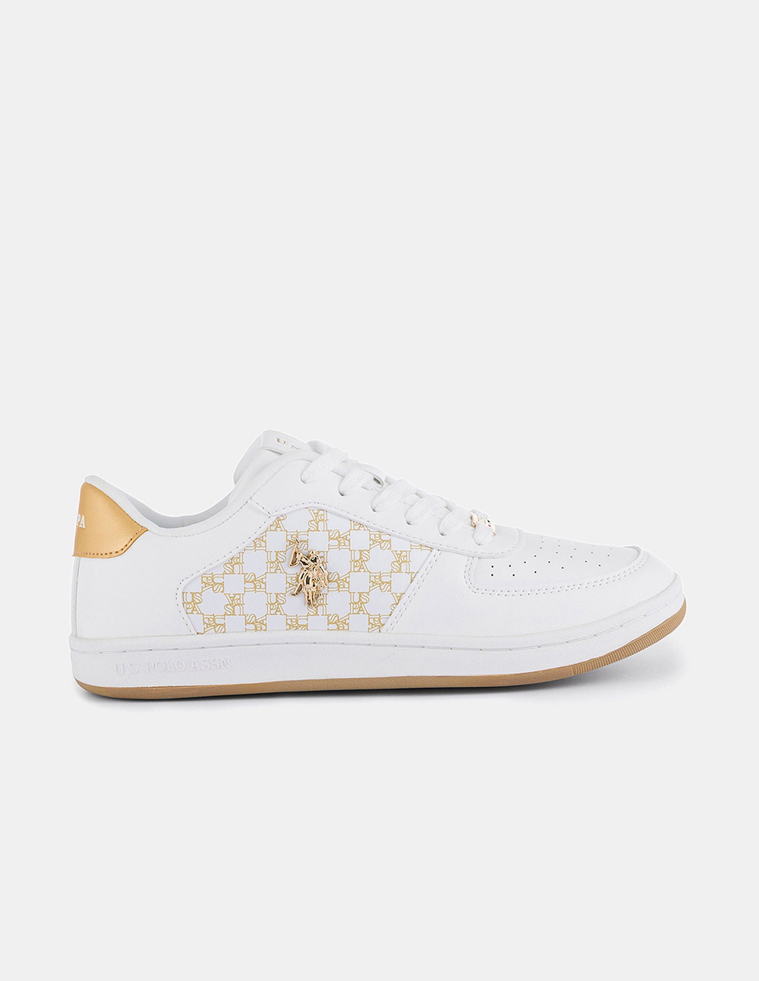 Women Brand Printed Ryna 2.0 Sneakers Off White - U.S. POLO ASSN. | Large