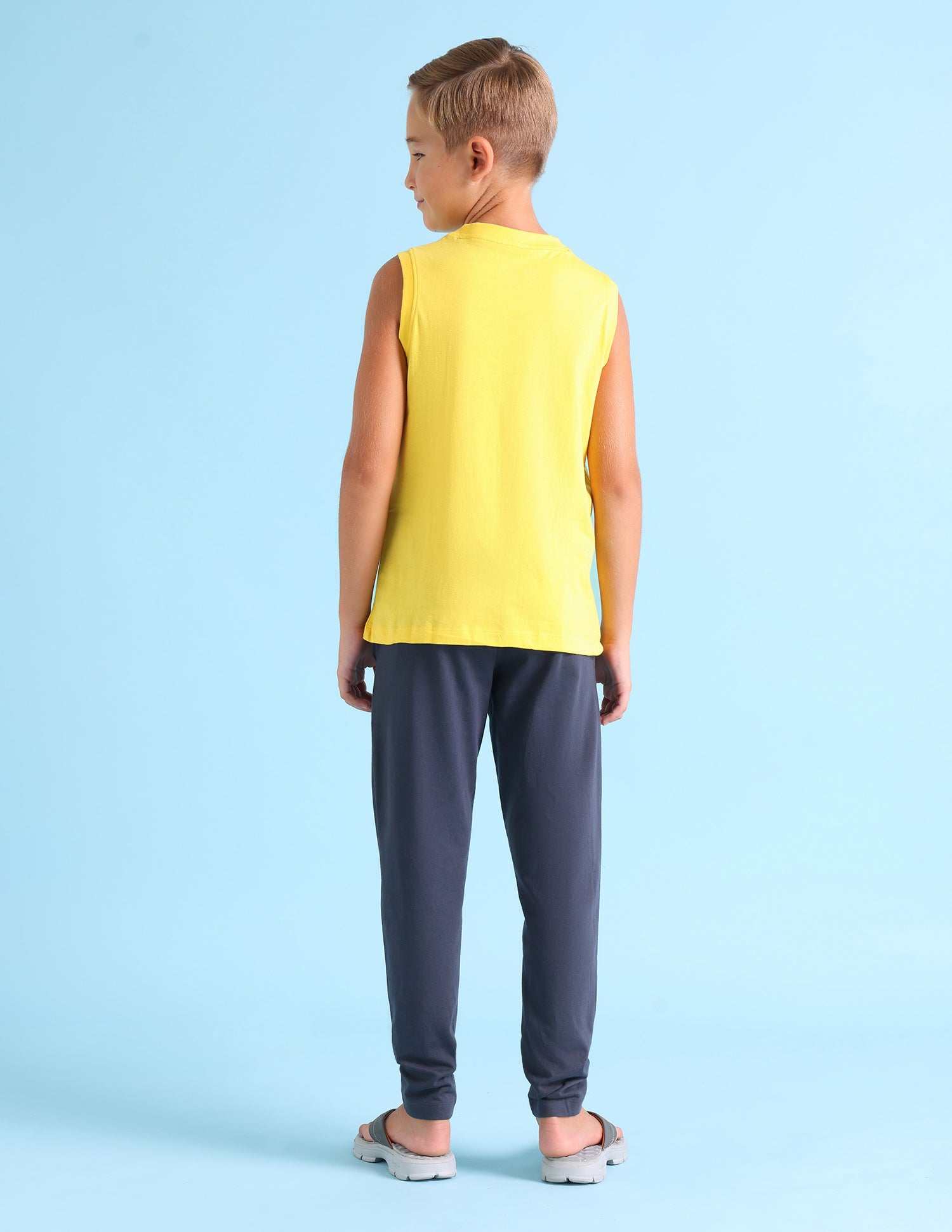 Brand Print Cotton IKEB Lounge T-Shirt - Pack Of 1 Yellow - U.S. POLO ASSN. | Large