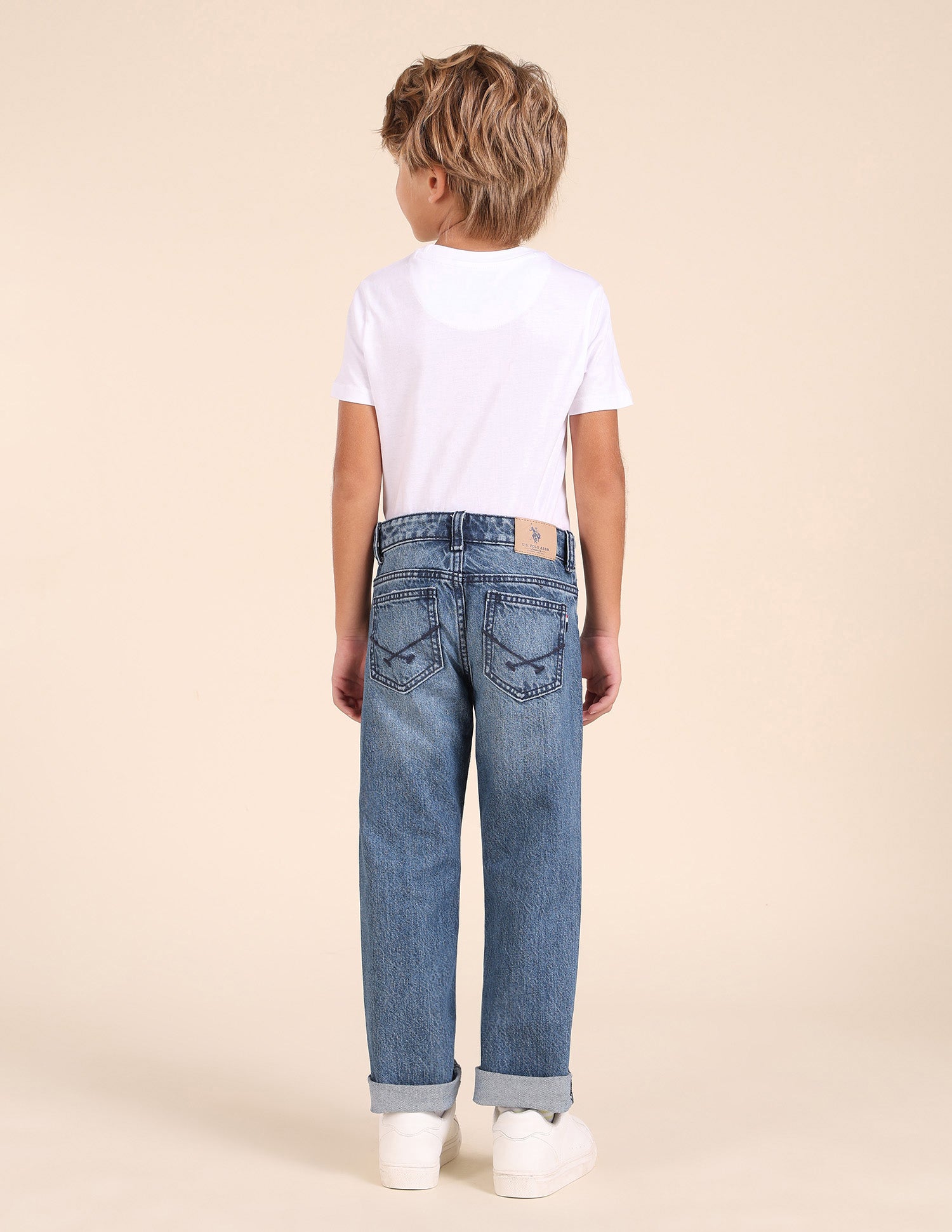 Boys Relaxed Fit Blue Jeans Blue - U.S. POLO ASSN. | Large