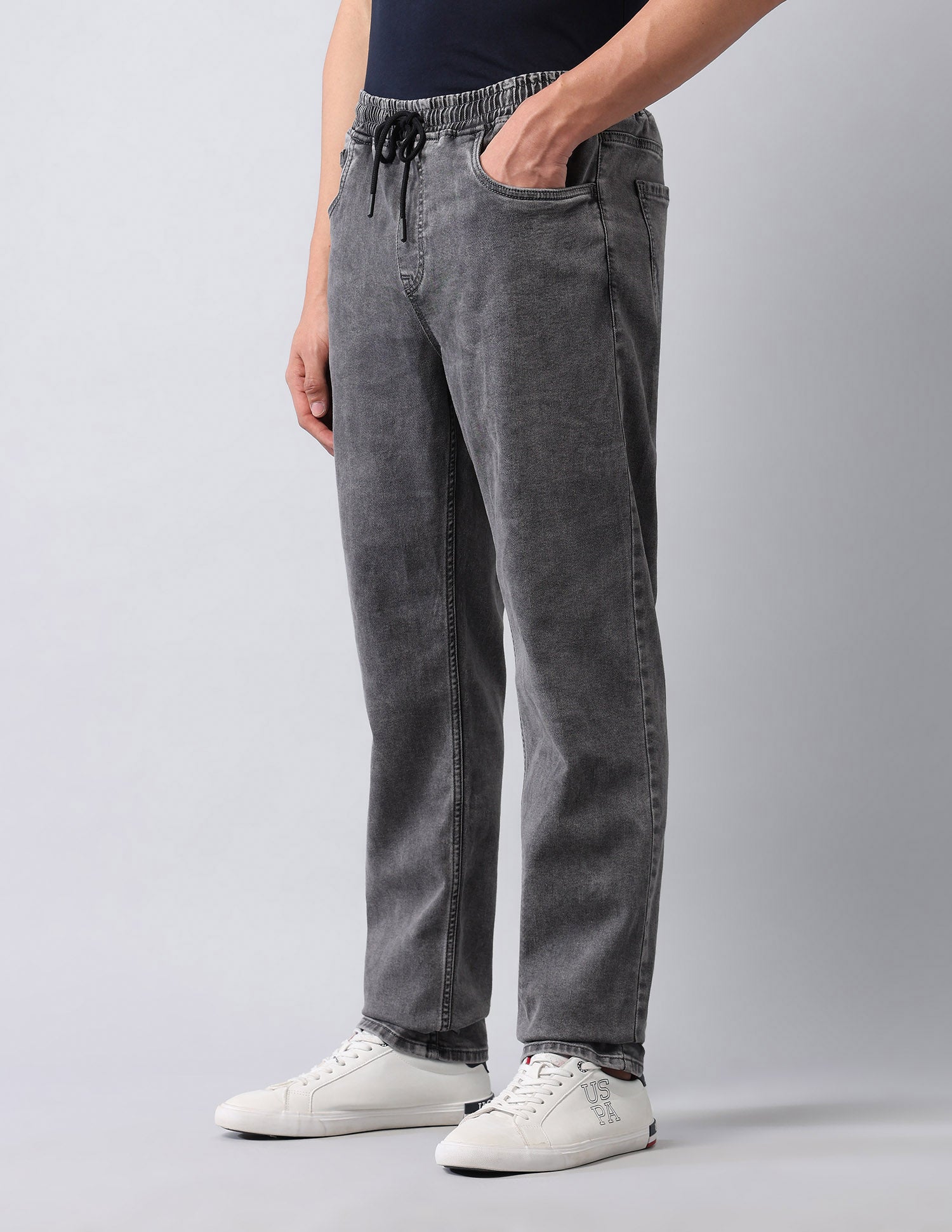 Jogger Regular Fit Grey Jeans Grey - U.S. Polo Assn. India | Large