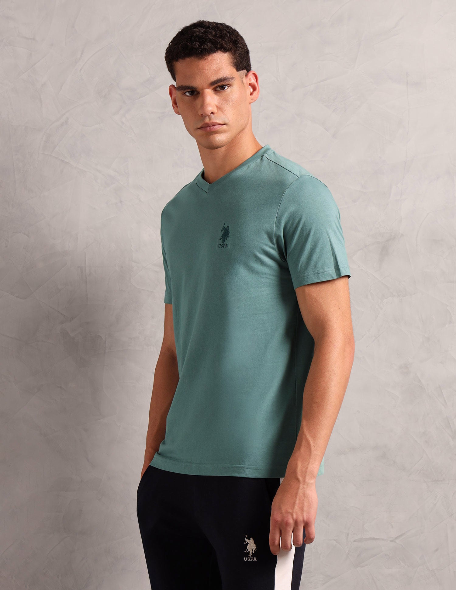 Breathable Comfort Fit I638 Lounge T-Shirt - Pack Of 1 Sage Green - U.S. POLO ASSN. | Large