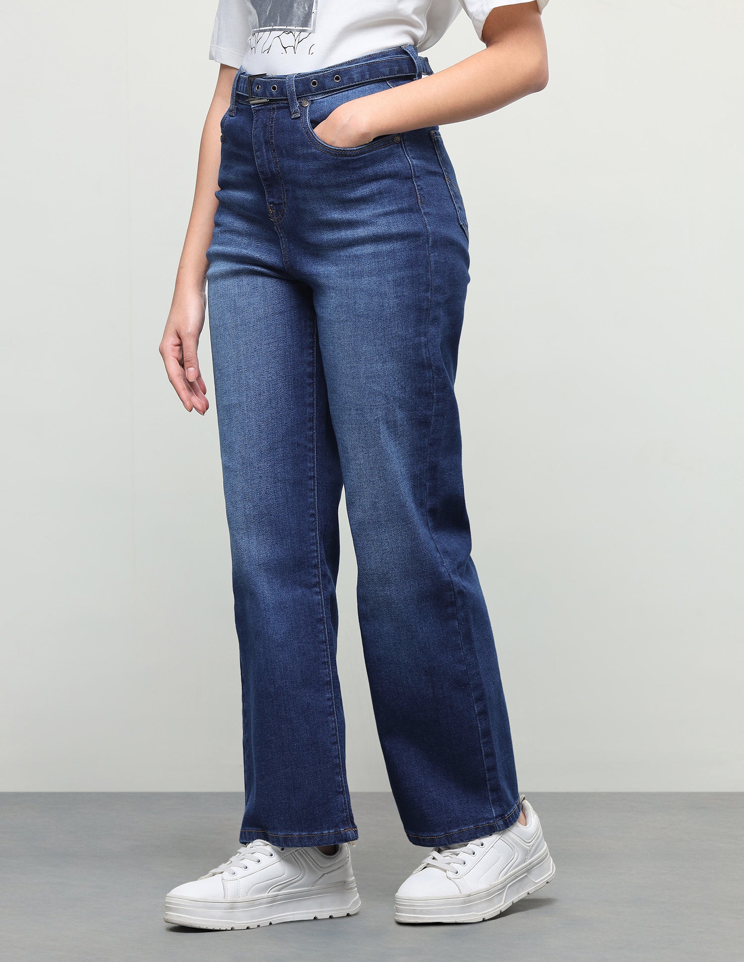 Straight Fit Blue Jeans Blue - U.S. Polo Assn. India | Large
