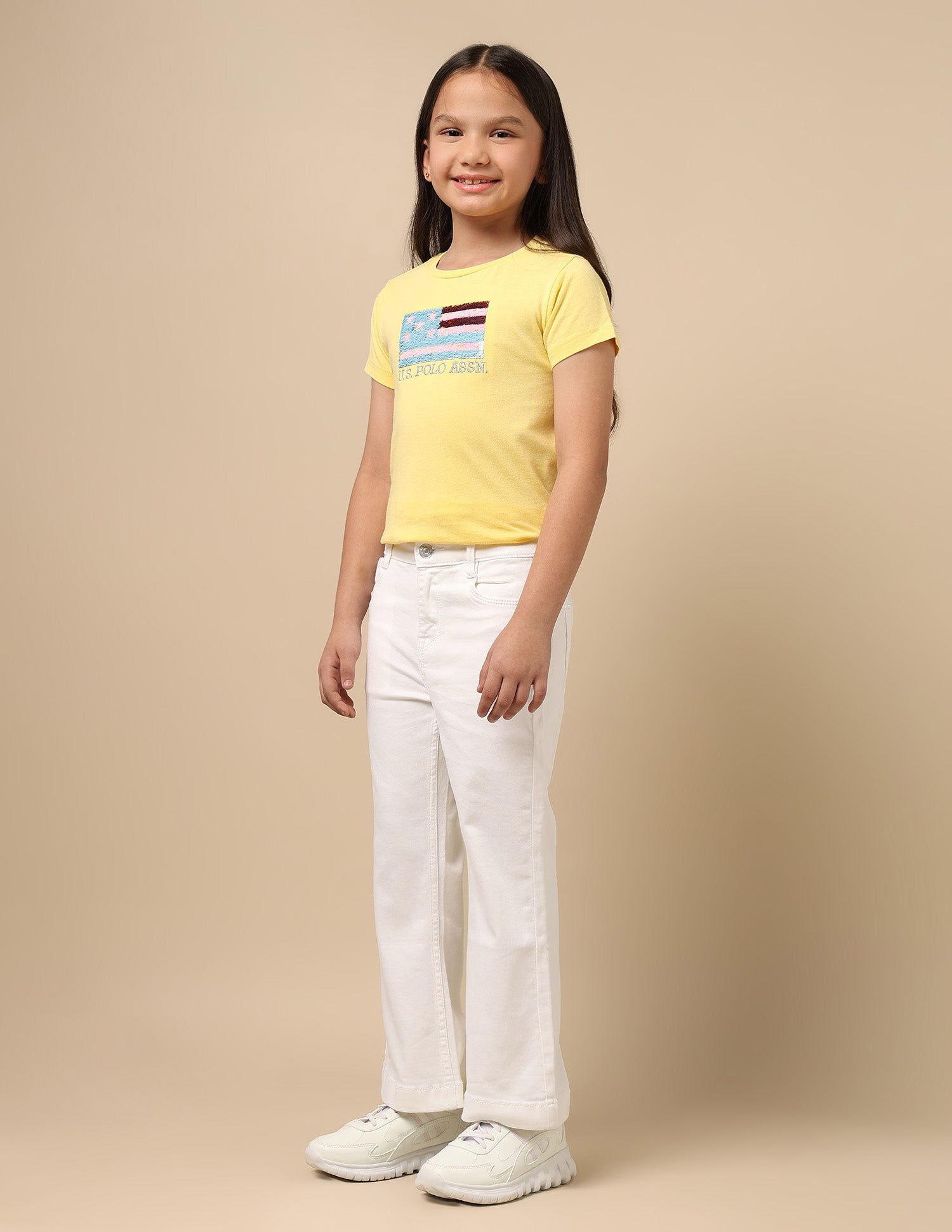 Mid Rise Bootcut Jeans White - U.S. Polo Assn. India | Large