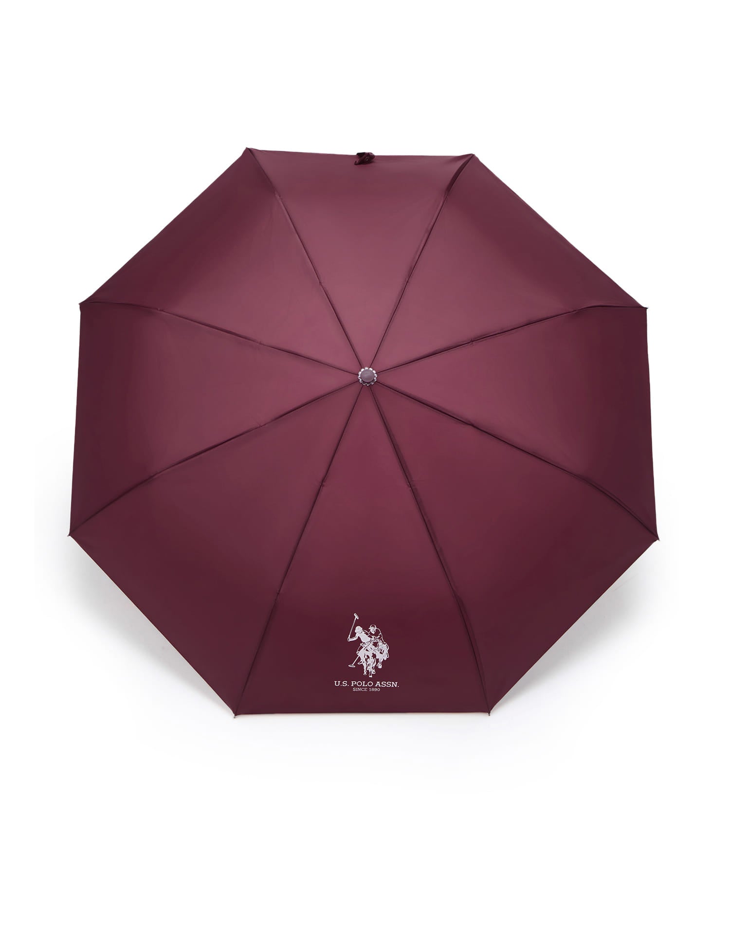 Logo Print Durable Umbrella Red - U.S. Polo Assn. India | Large