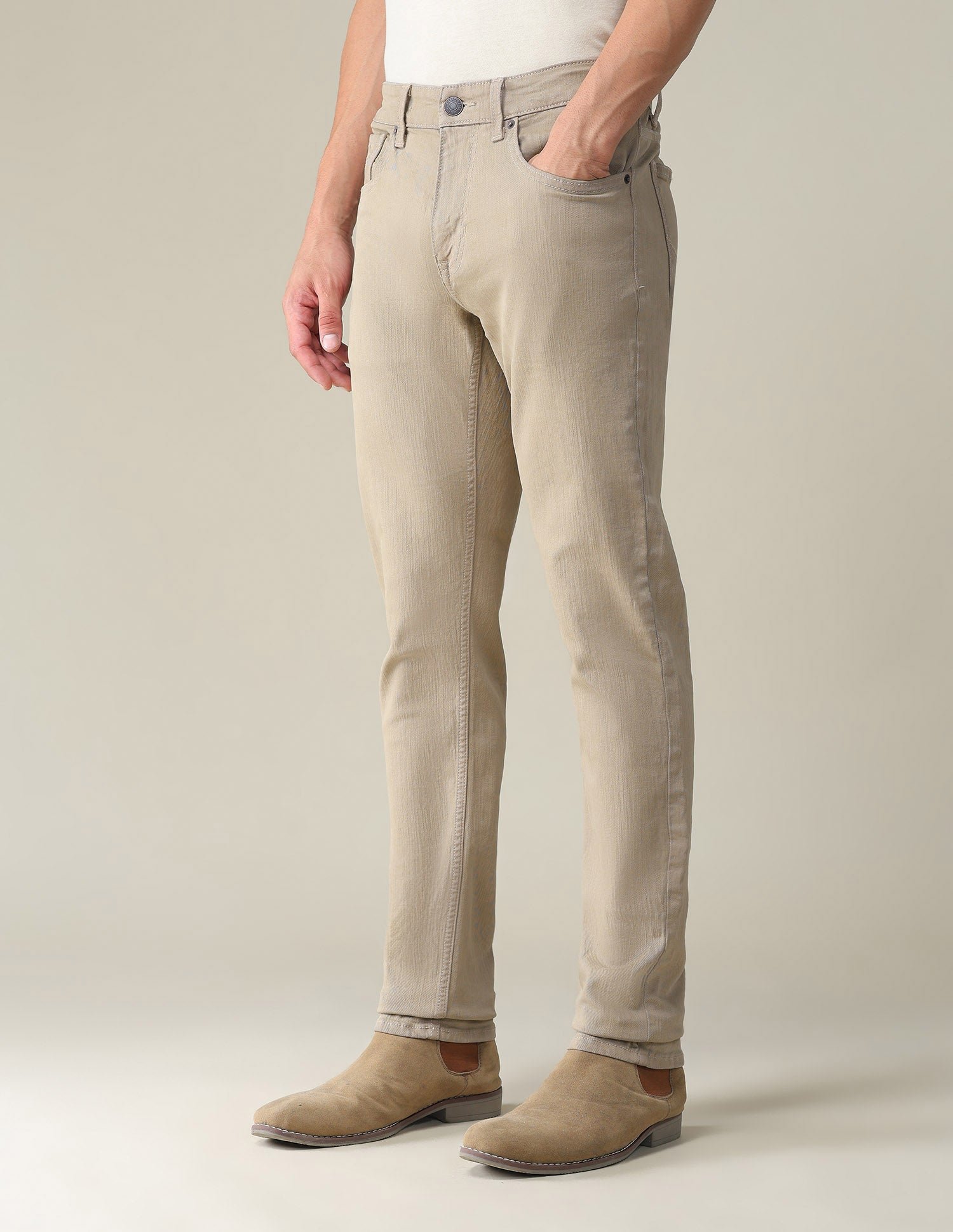 Brandon Slim Tapered Fit Brown Jeans Brown - U.S. POLO ASSN. | Large