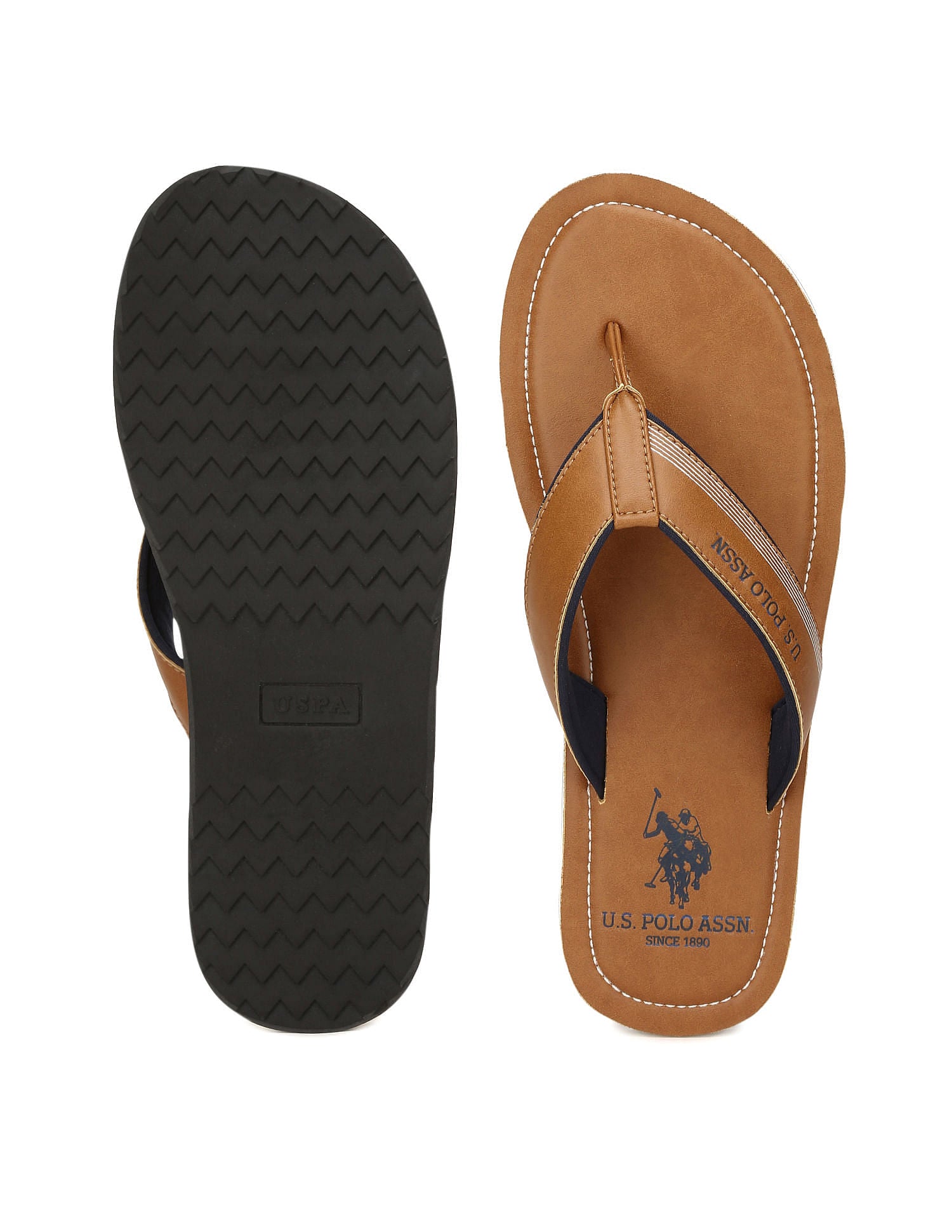 V-Strap Ovi 2.0 Flip-Flops Tan - U.S. Polo Assn. India | Large