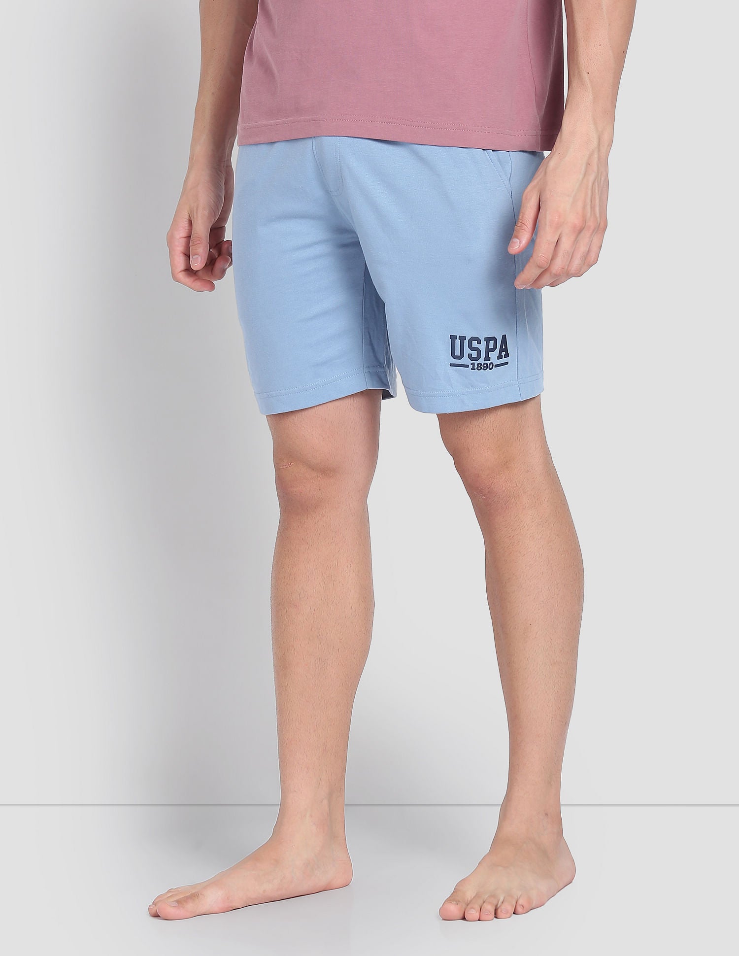 Solid Logo IYBF Knit Shorts - Pack Of 1 Light Blue - U.S. POLO ASSN. | Large