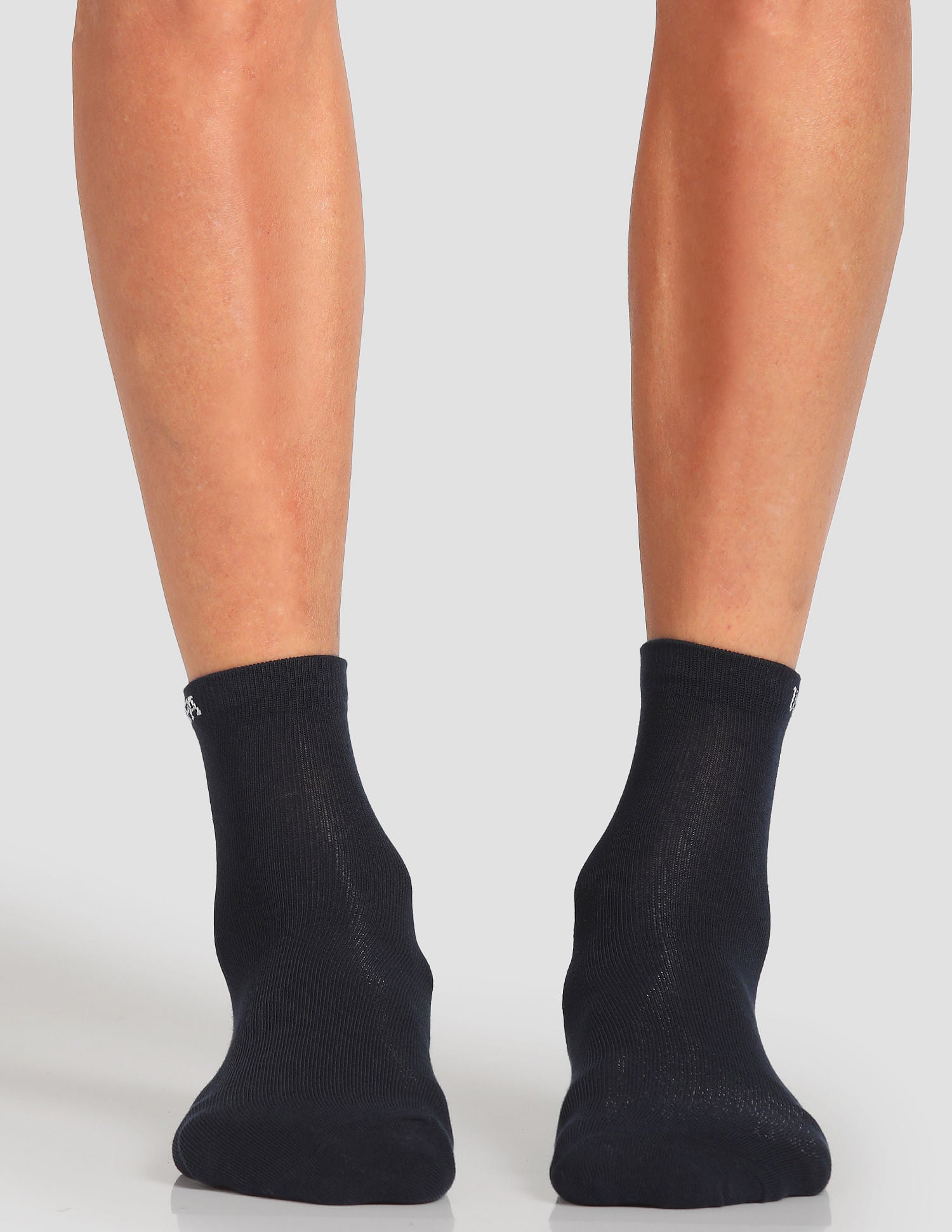 Aloe Finish Ankle Length ES002 Socks - Pack Of 3 Black, Light Grey and Navy - U.S. POLO ASSN. | Large