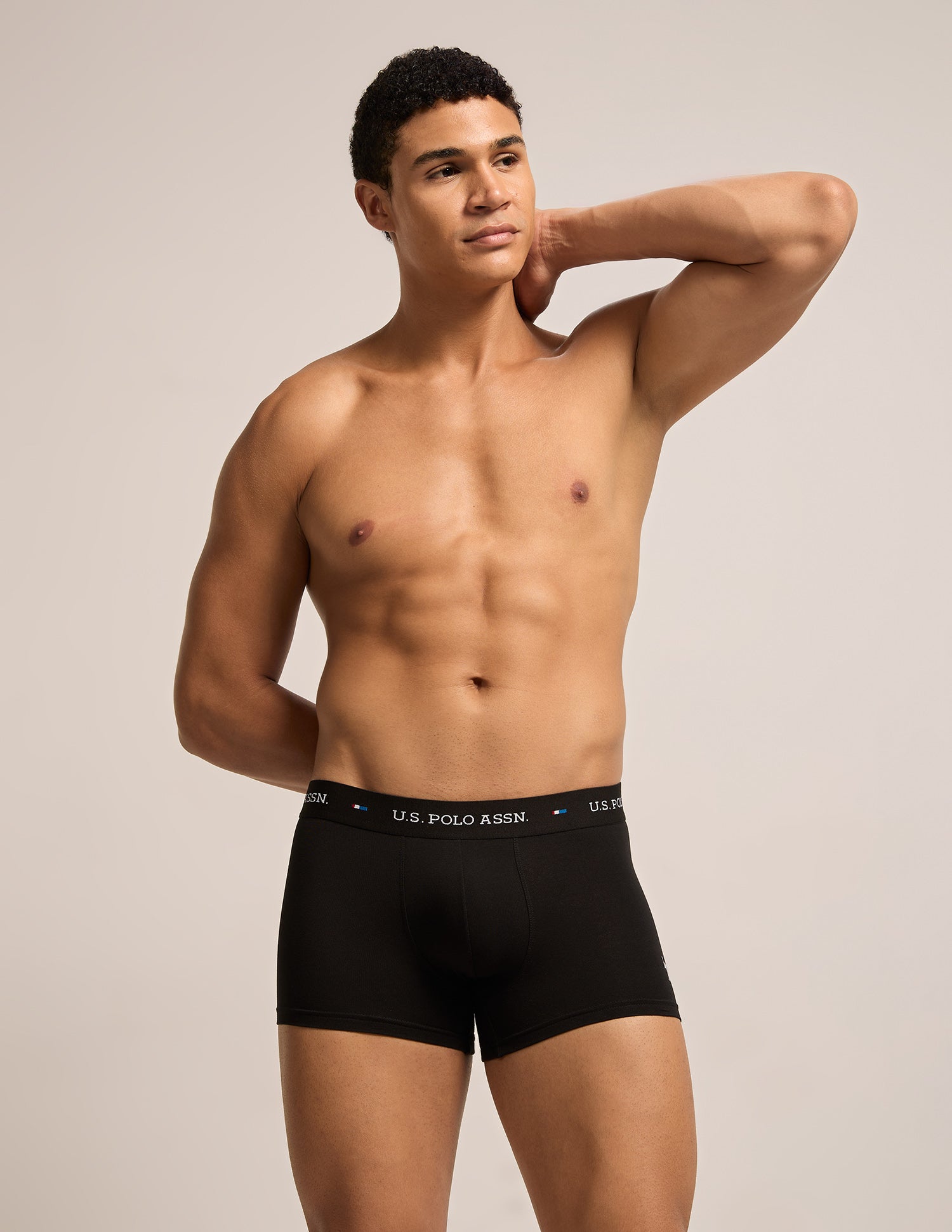 All Day Breathable OET26 Trunks - Pack of 3 Grey|Black|Grey - U.S. Polo Assn. India | Large