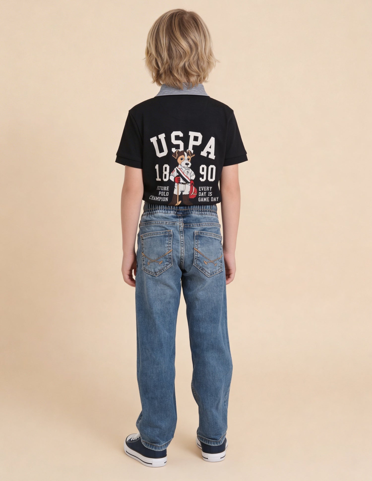 Relaxed Fit Blue Jeans Blue - U.S. Polo Assn. India | Large