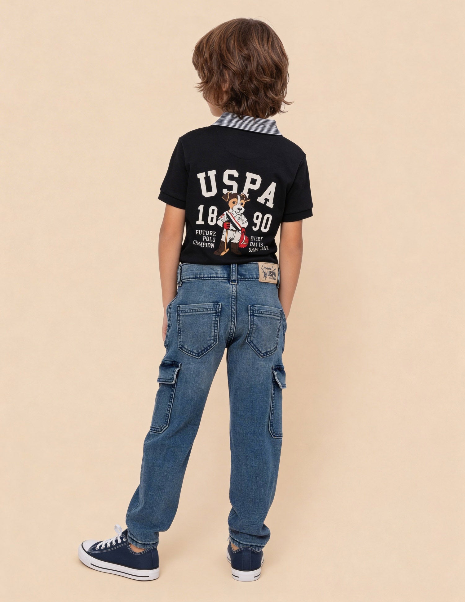 Relaxed Fit Blue Jeans Light Blue - U.S. Polo Assn. India | Large