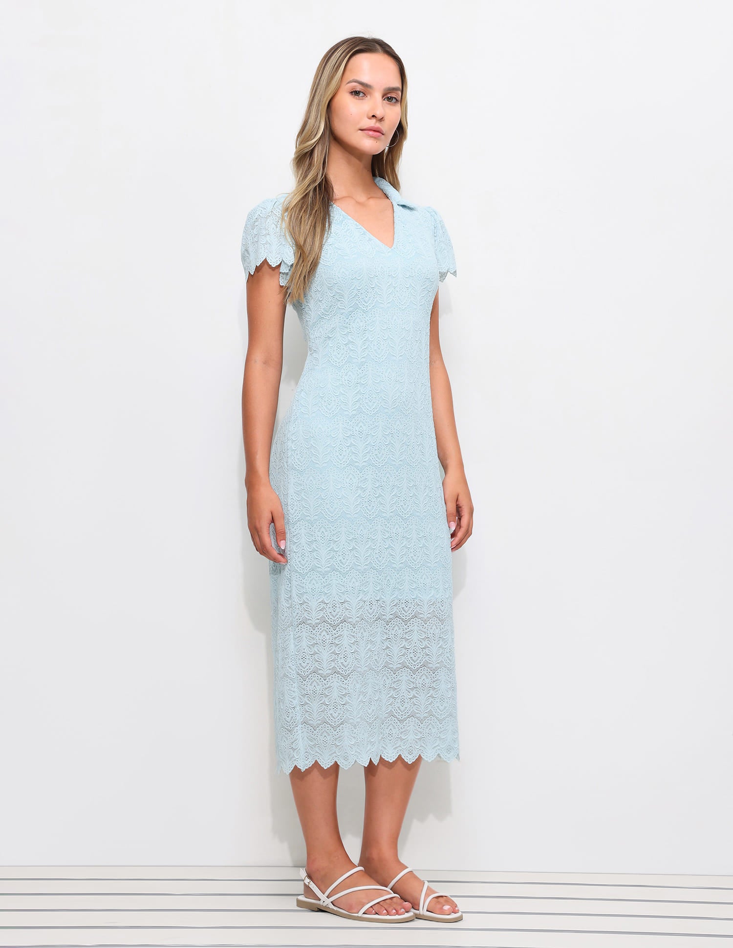 Floral Embroidered Polo Dress Blue - U.S. Polo Assn. India | Large
