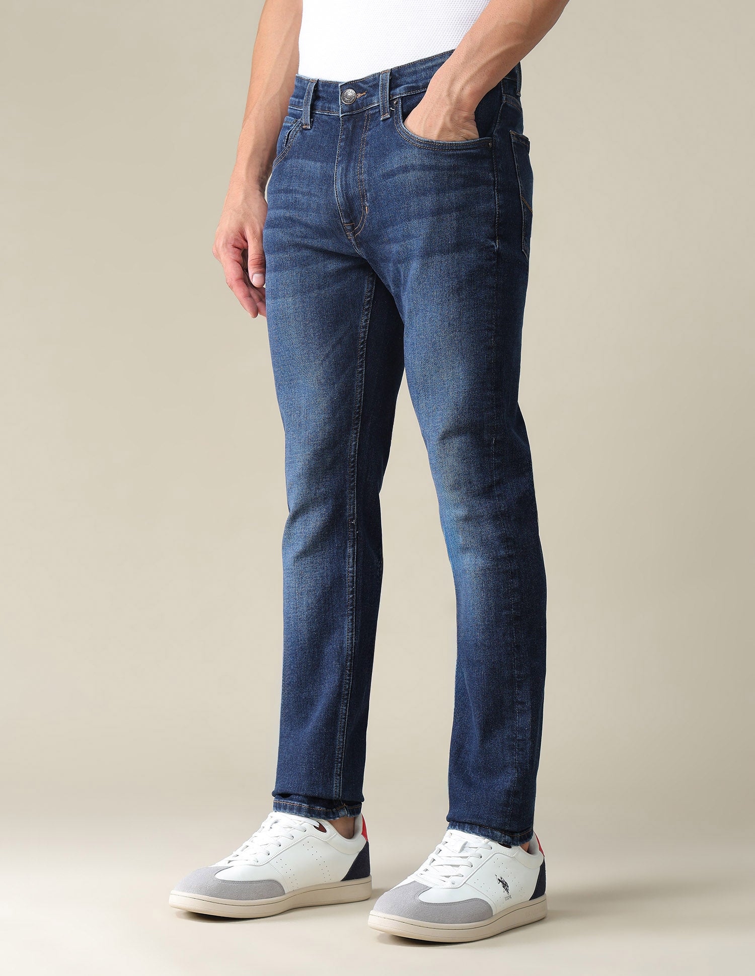 Mid Rise Regallo Skinny Fit Jeans Blue - U.S. POLO ASSN. | Large