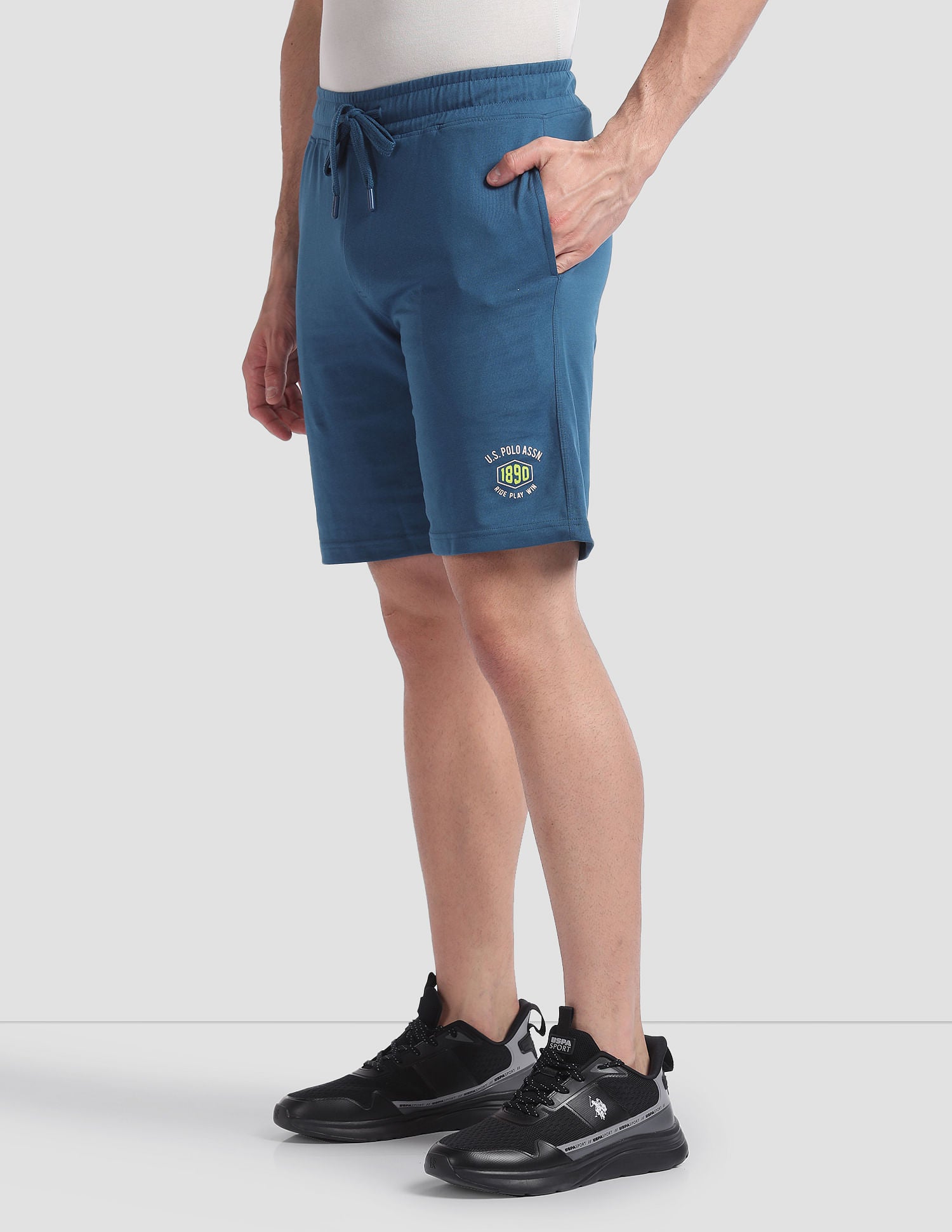 Solid LS002 Lounge Shorts - Pack Of 1 Sailor Blue - U.S. POLO ASSN. | Large