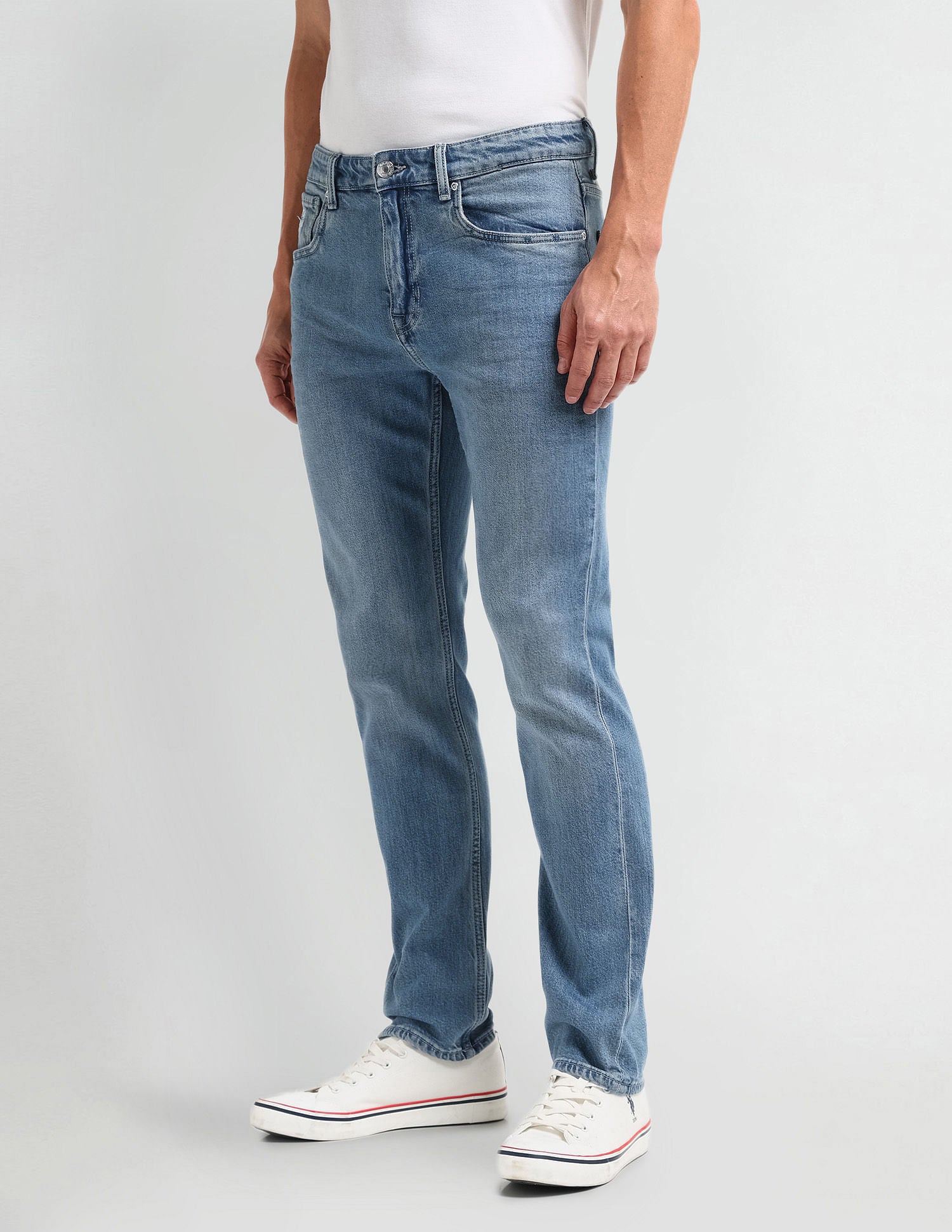 Harold Slim-Straight Fit Blue Jeans Blue - U.S. Polo Assn. India | Large
