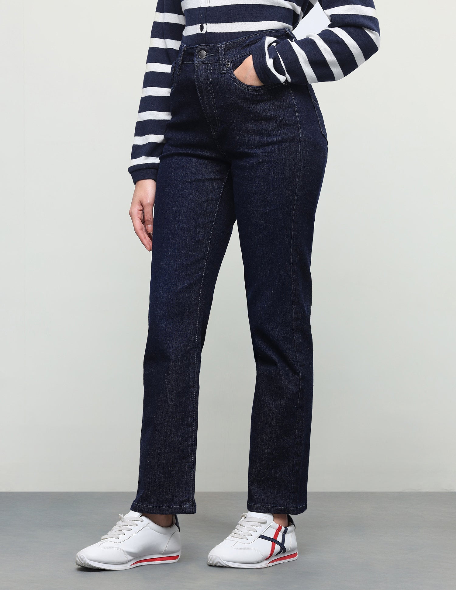Straight Fit Blue Jeans Dark Blue - U.S. Polo Assn. India | Large