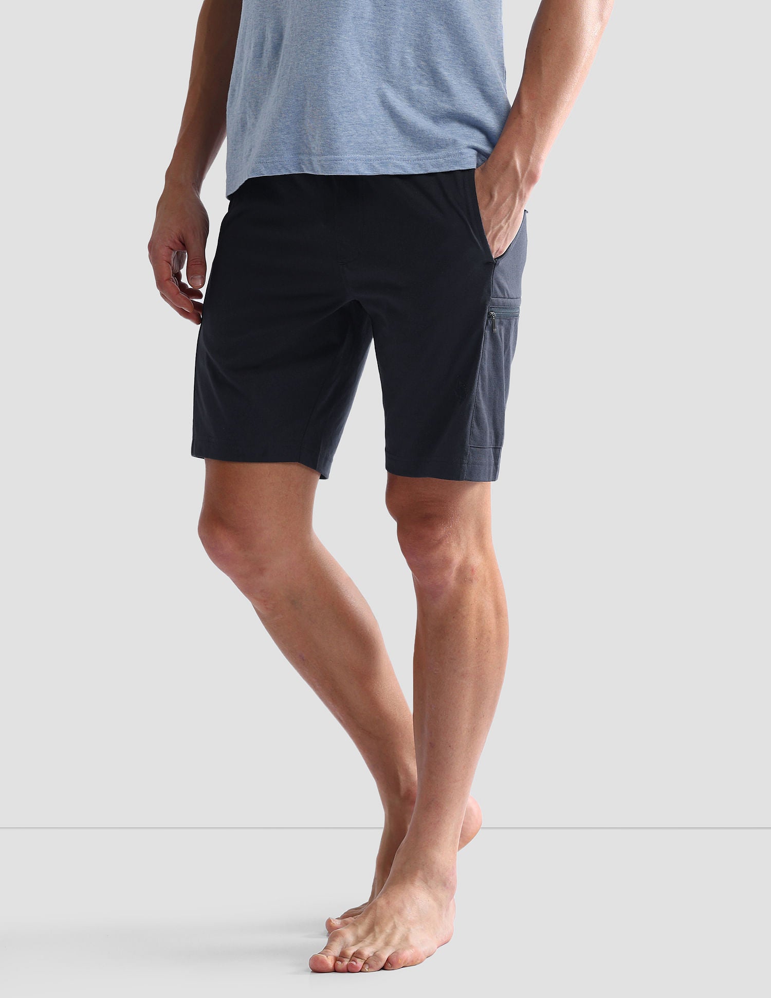 Mid Rise Solid OES04 Lounge Shorts - Pack Of 1 Navy - U.S. POLO ASSN. | Large