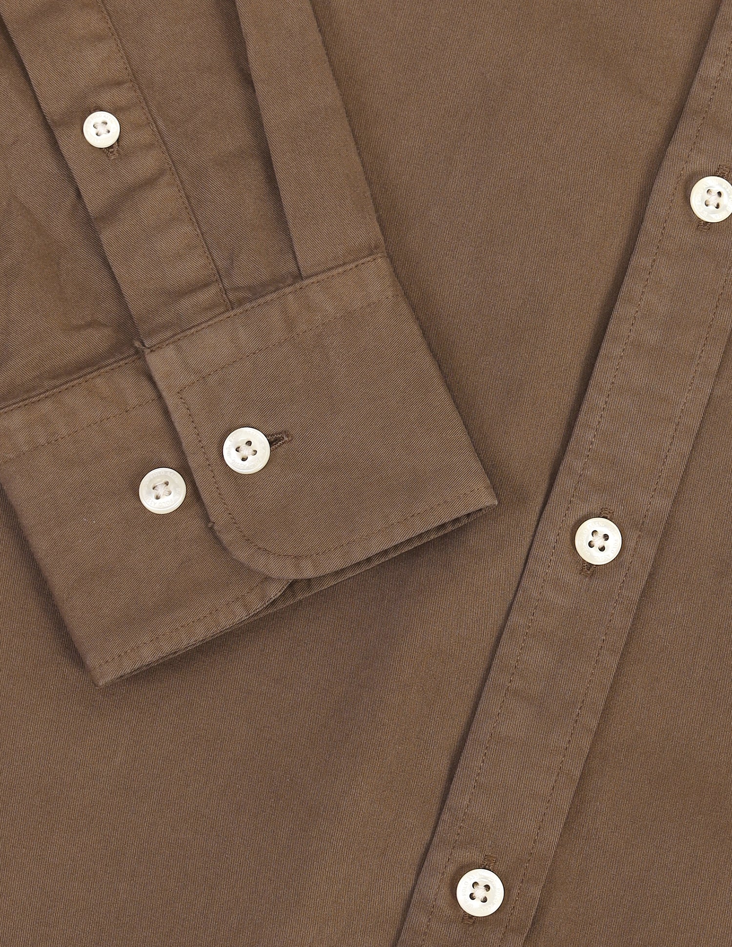 Solid Tailored Fit Shirt Brown - U.S. POLO ASSN. | Large