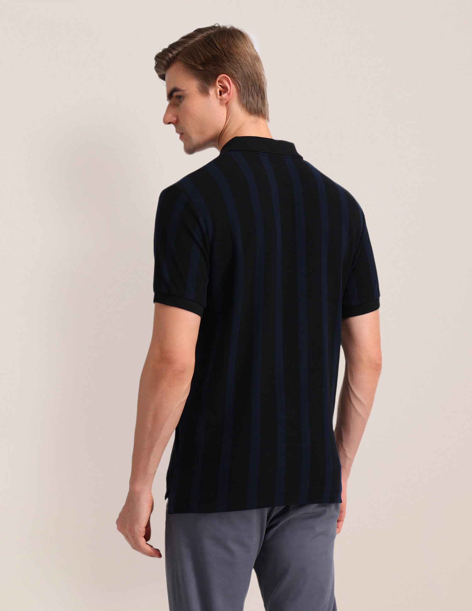 Solid Slim Fit Polo Shirt Navy - U.S. POLO ASSN. | Large