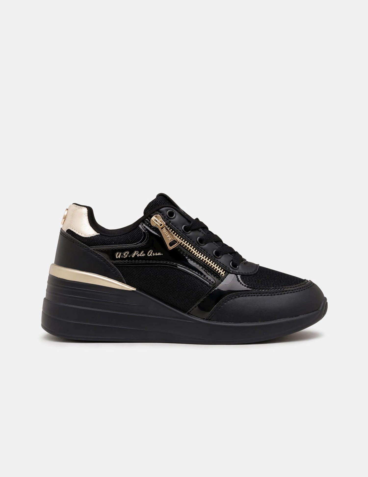Liora 2.0 Light Weight Glitter Sneakers Black - U.S. Polo Assn. India | Large