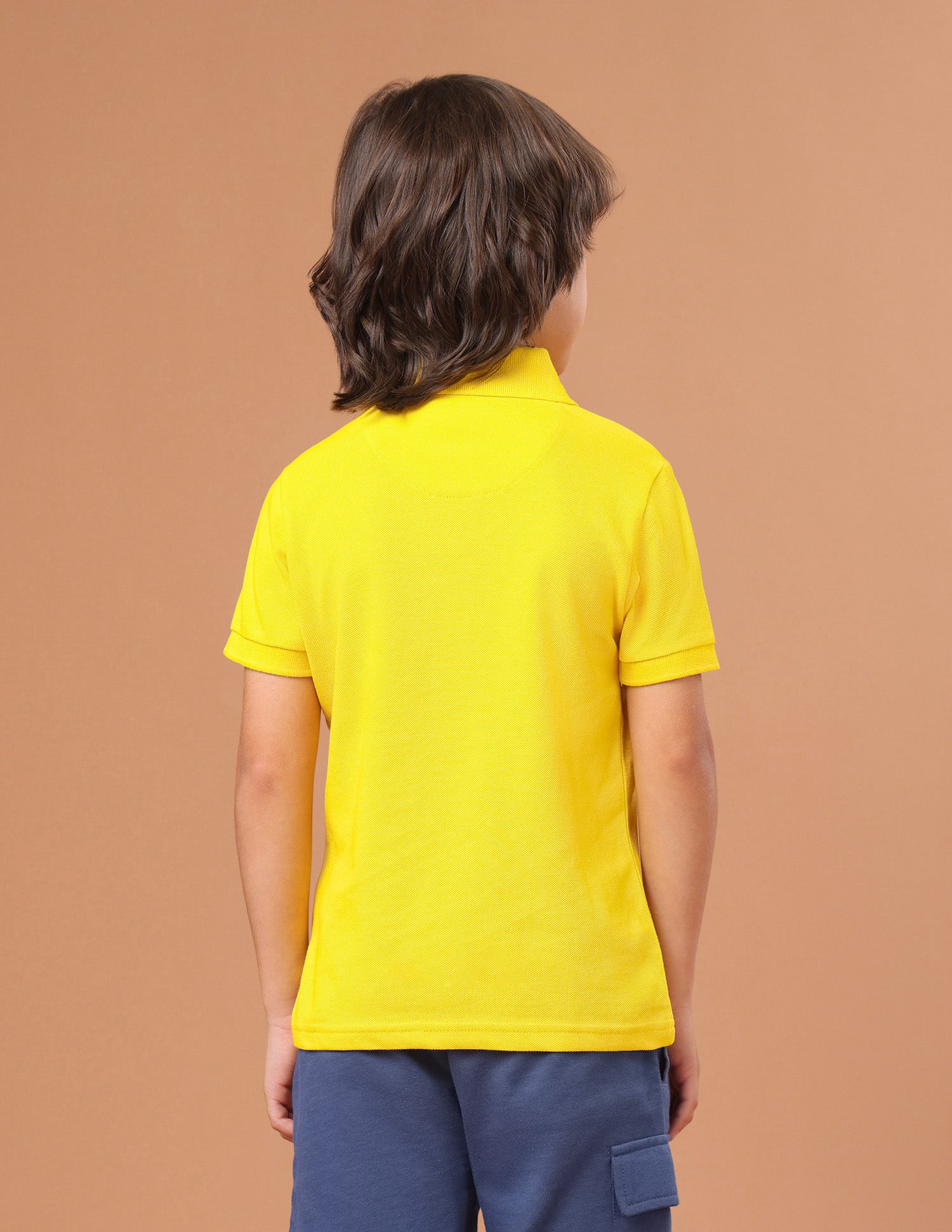 Solid Regular Fit Polo Shirt Yellow - U.S. Polo Assn. India | Large