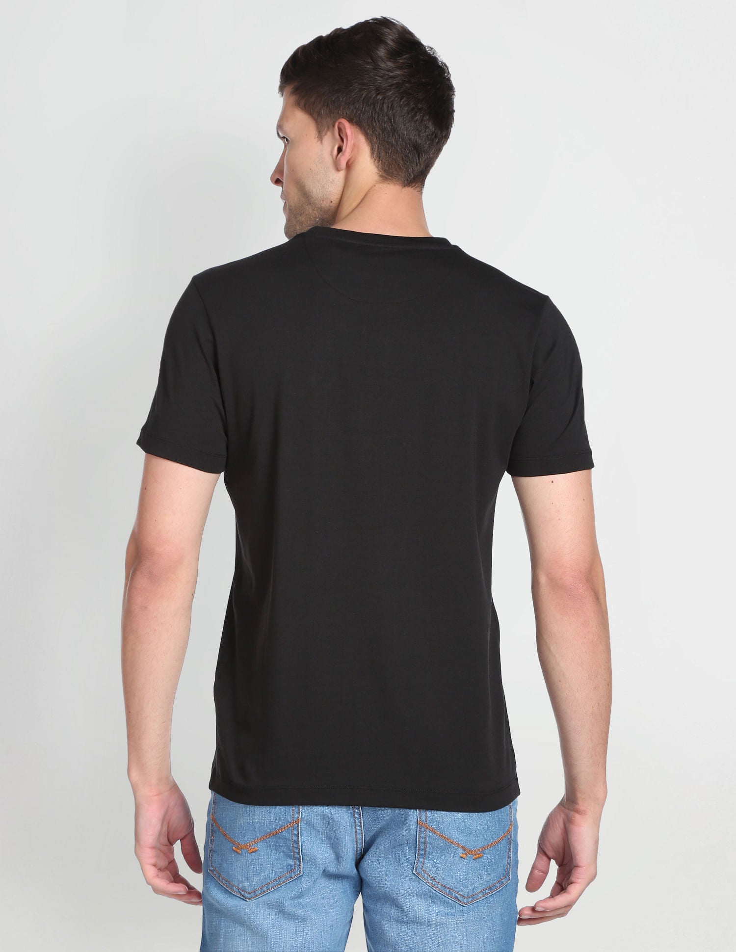 Iconic Embossed T-Shirt Black - U.S. Polo Assn. India | Large