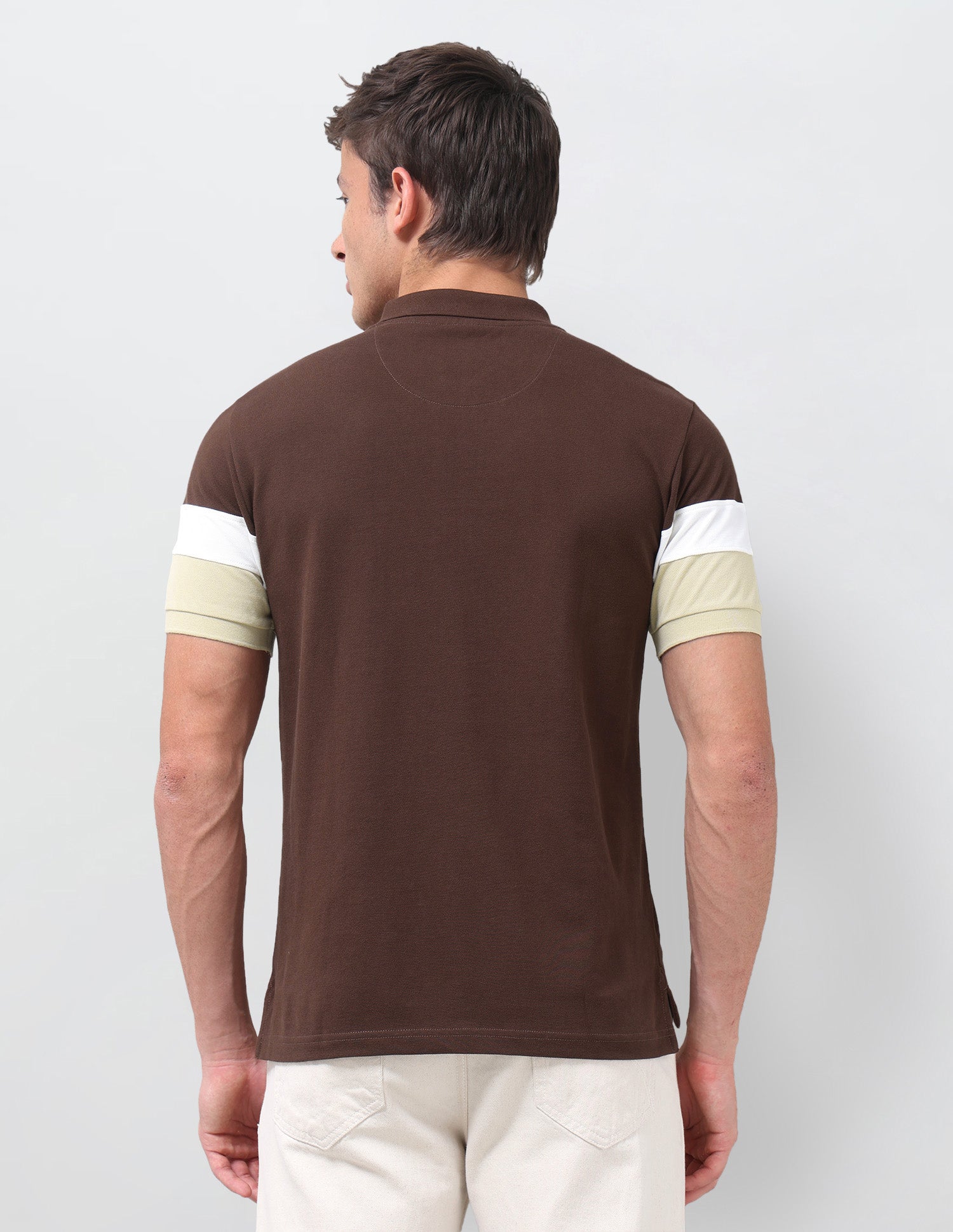 Solid Regular Fit Polo Shirt Dark Brown - U.S. Polo Assn. India | Large