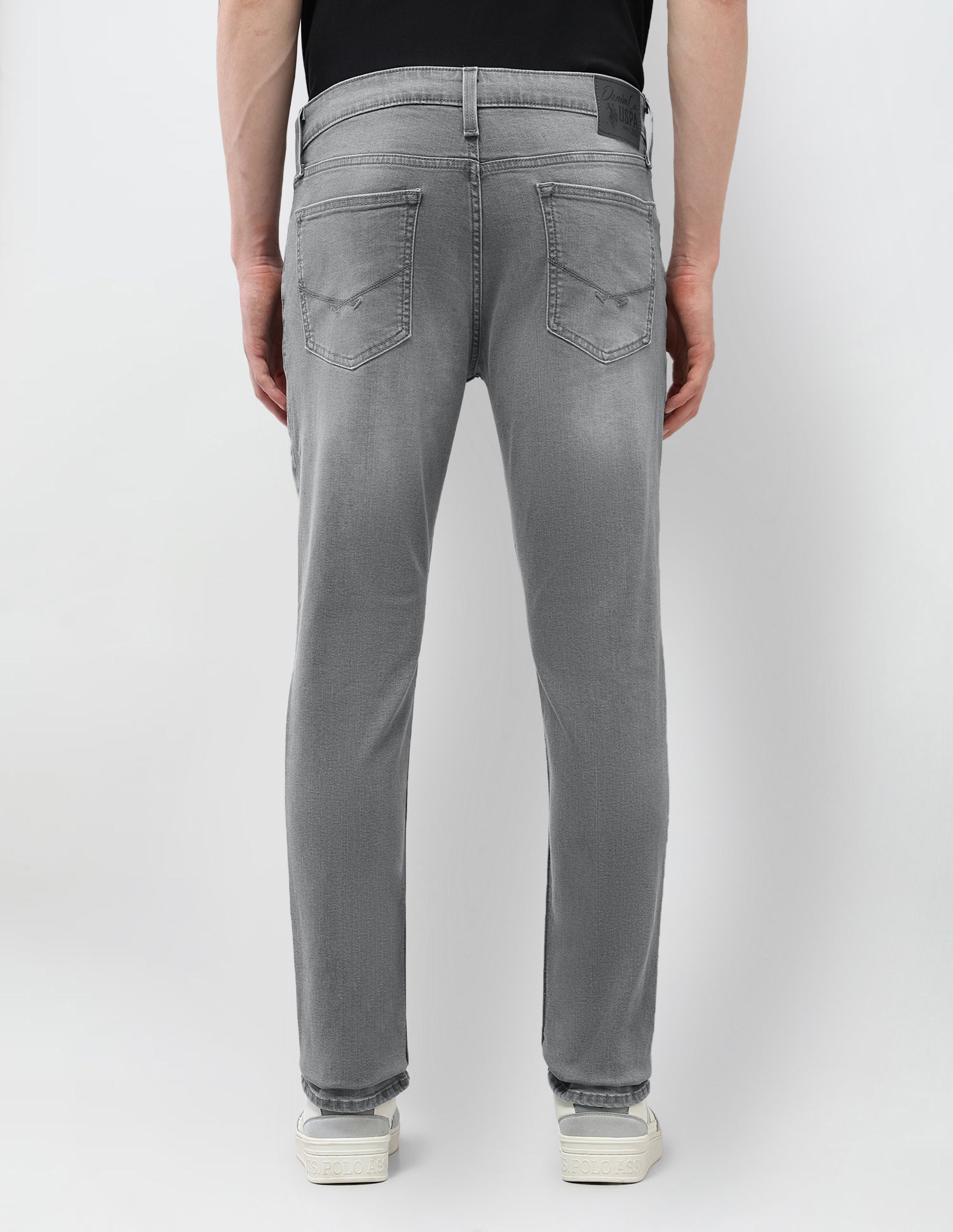 Brandon Slim Tapered Fit Grey Jeans Grey - U.S. Polo Assn. India | Large
