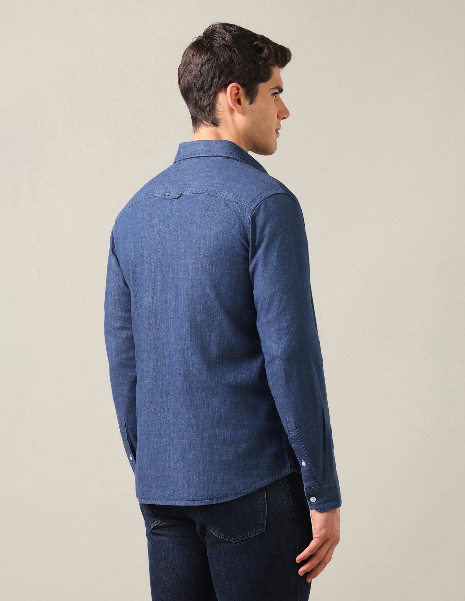 Solid Twill Shirt Blue - U.S. Polo Assn. India | Large