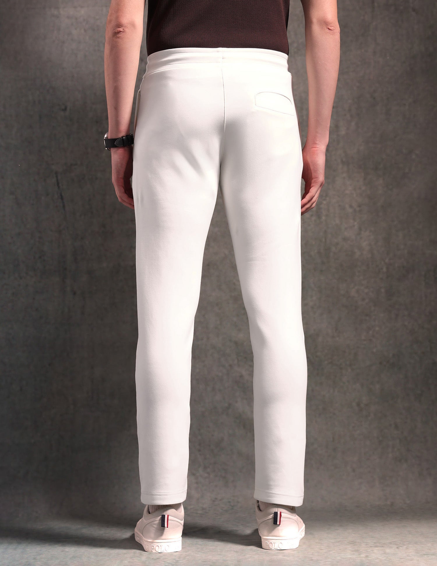 Mid Rise Black & Gold Track Pants Ivory - U.S. POLO ASSN. | Large