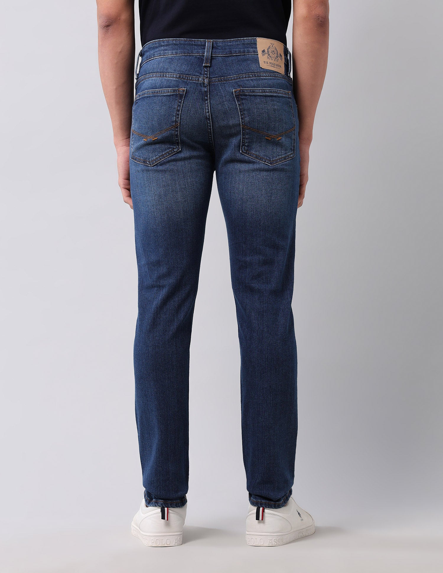Regallo Skinny Fit Blue Jeans Dark Blue - U.S. Polo Assn. India | Large