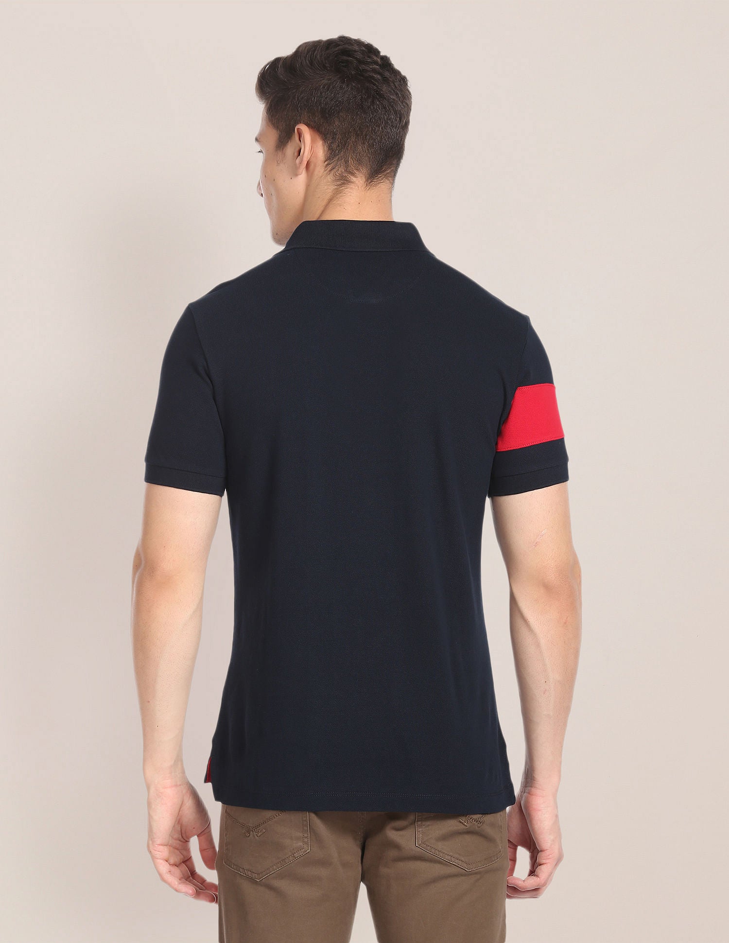 Solid Pique Polo Shirt Navy - U.S. POLO ASSN. | Large