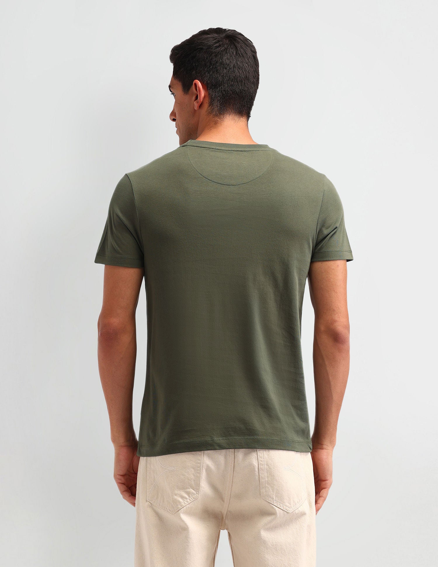 Collegiate Muscle Fit Brand T-Shirt Olive - U.S. POLO ASSN. | Large