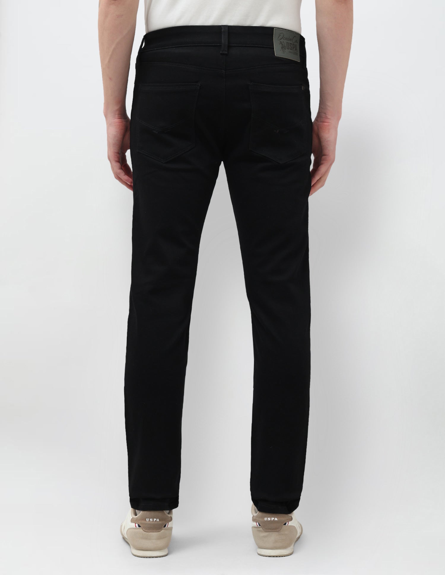 Brandon Slim Tapered Fit Black Jeans Black - U.S. POLO ASSN. | Large