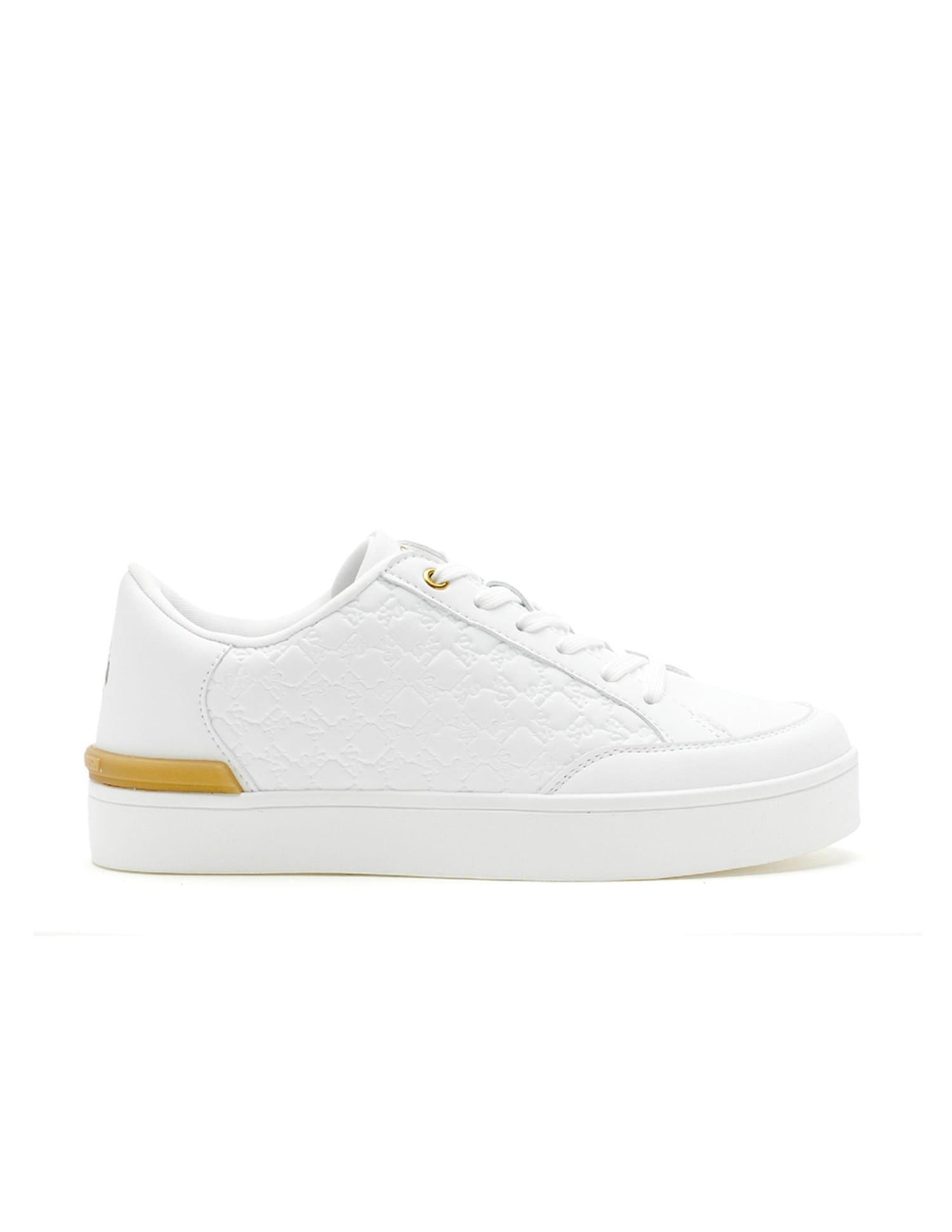 Women Debossed Branding Mila Sneakers White - U.S. Polo Assn. India | Large